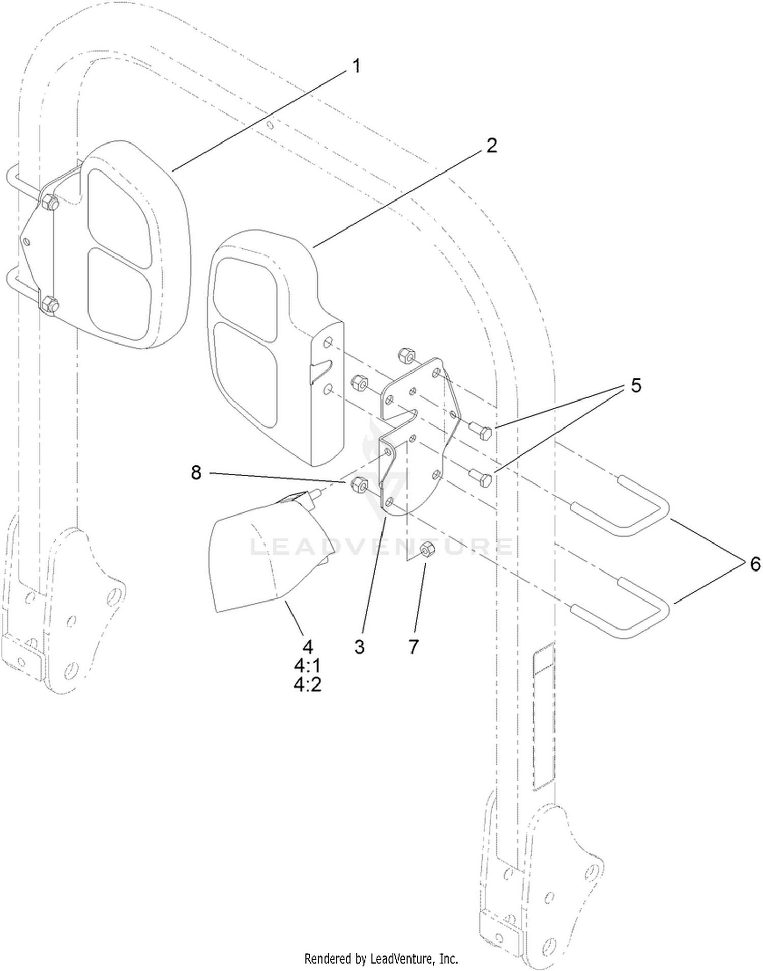 Tail Light and Rear Worklight Assembly