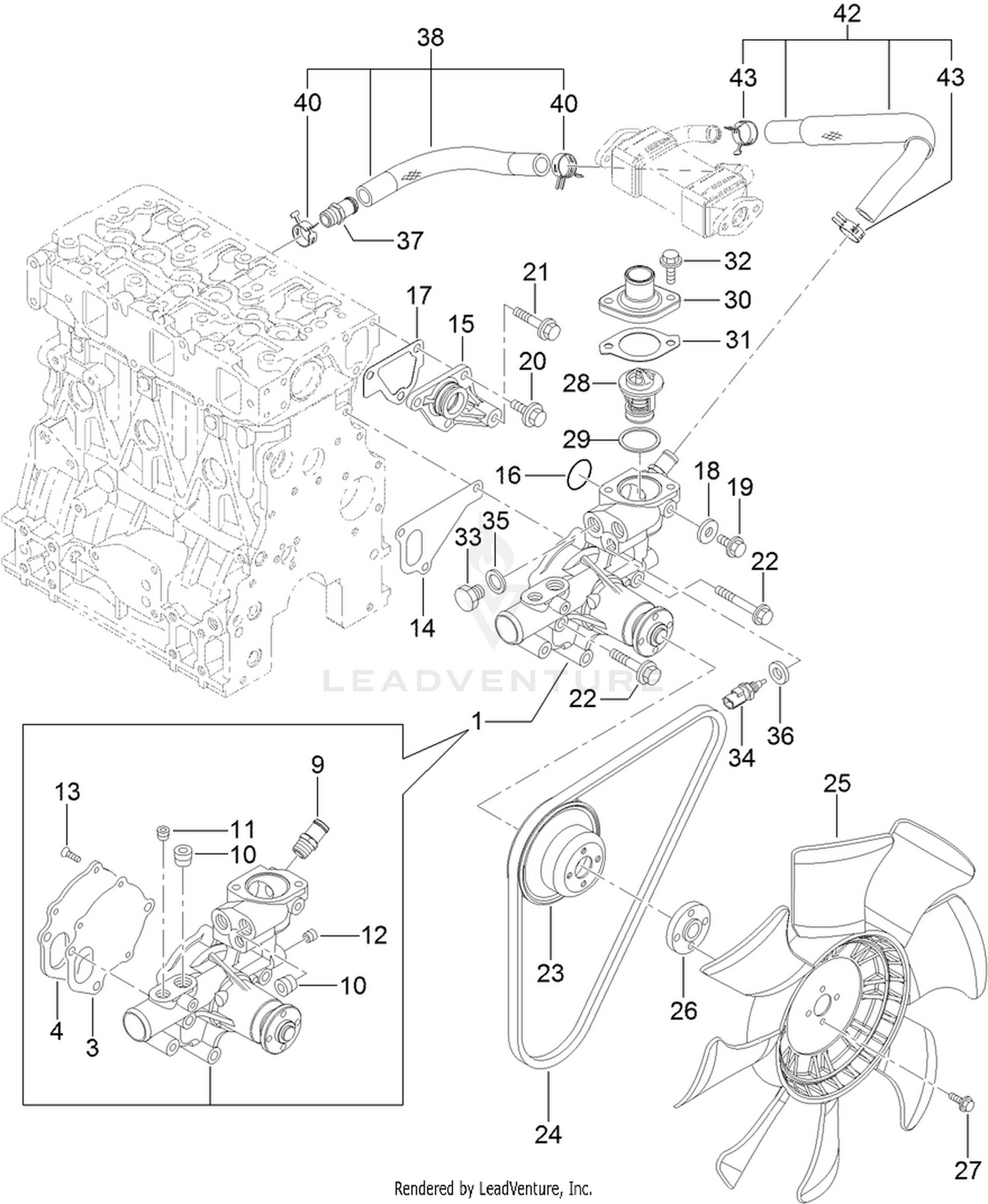 Cooling Water System Assembly