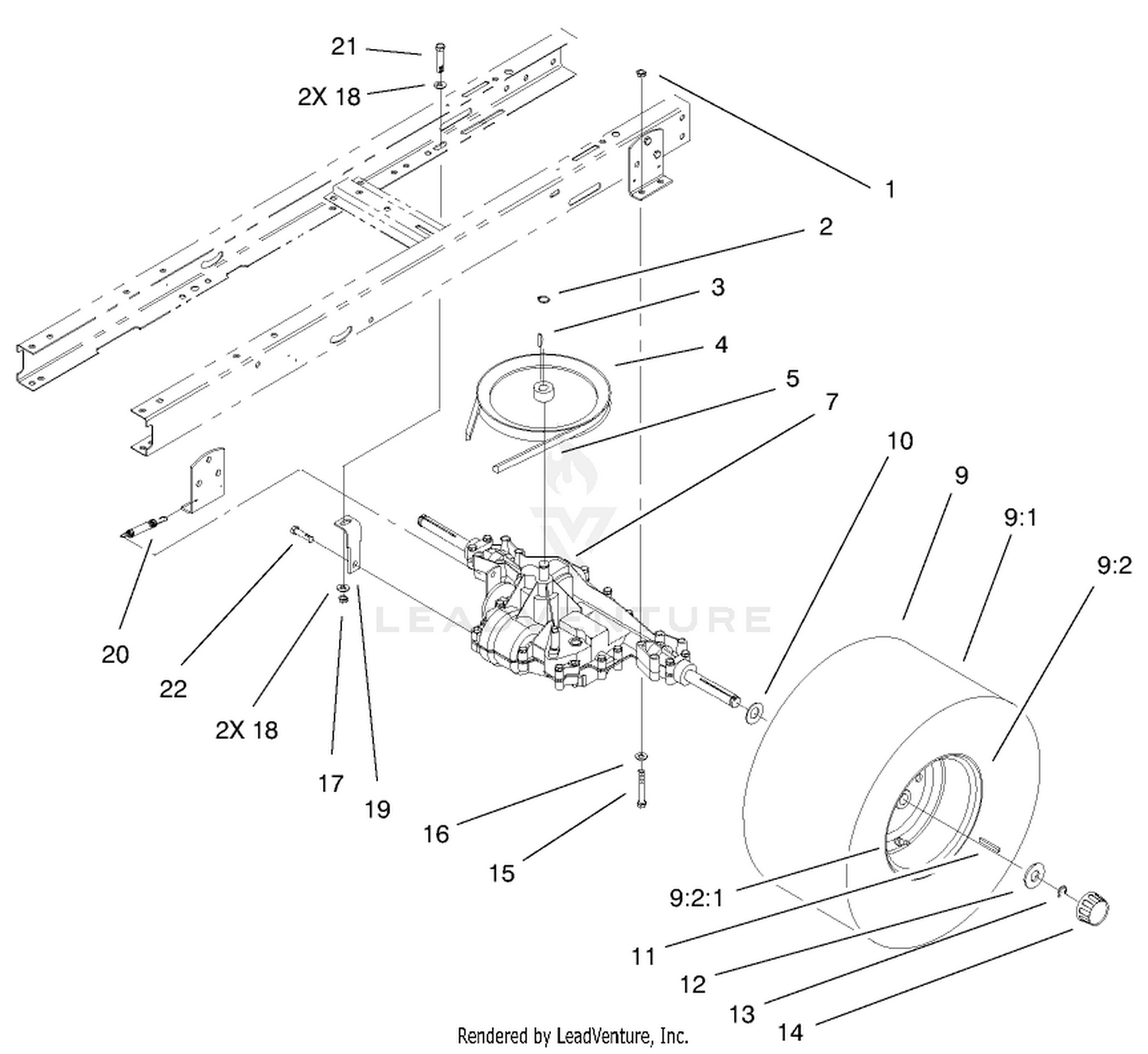5 Speed Transaxle Assembly