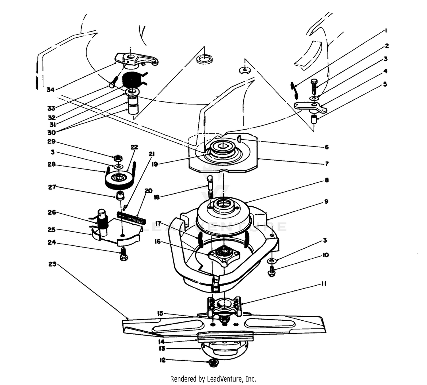 Blade Brake Clutch Assembly