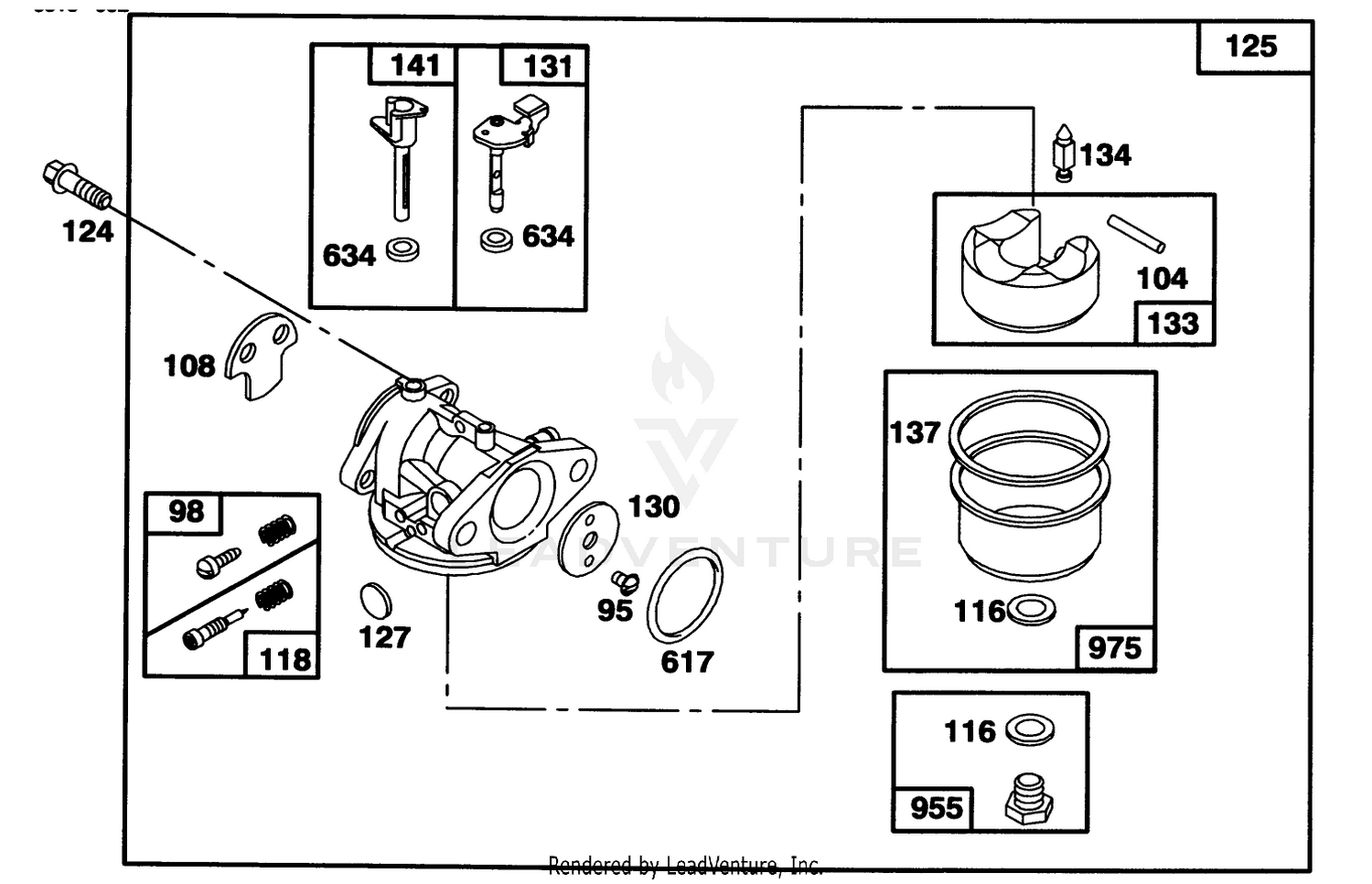 Engine Briggs  Stratton Model 122702-3171-01 3