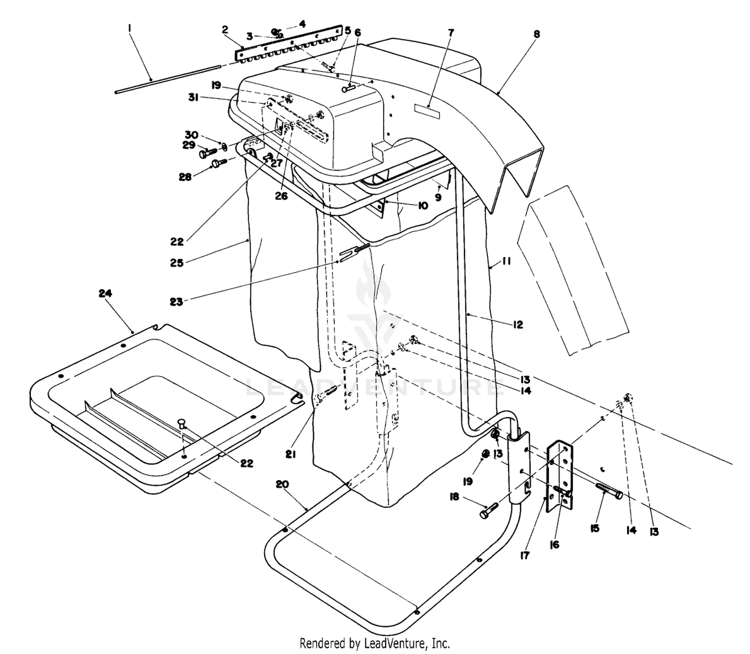 Grass Collection System Model No. 30557 (continued)