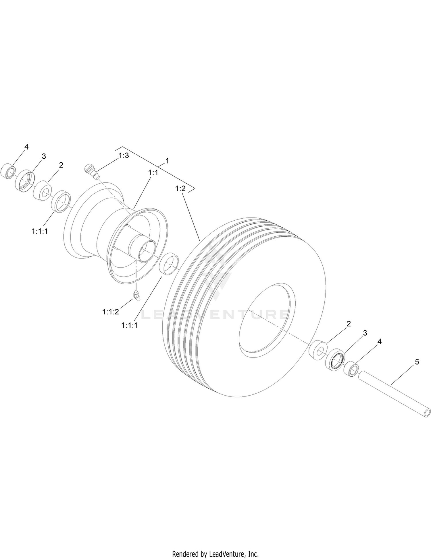Caster Wheel Assembly No. 133-4723