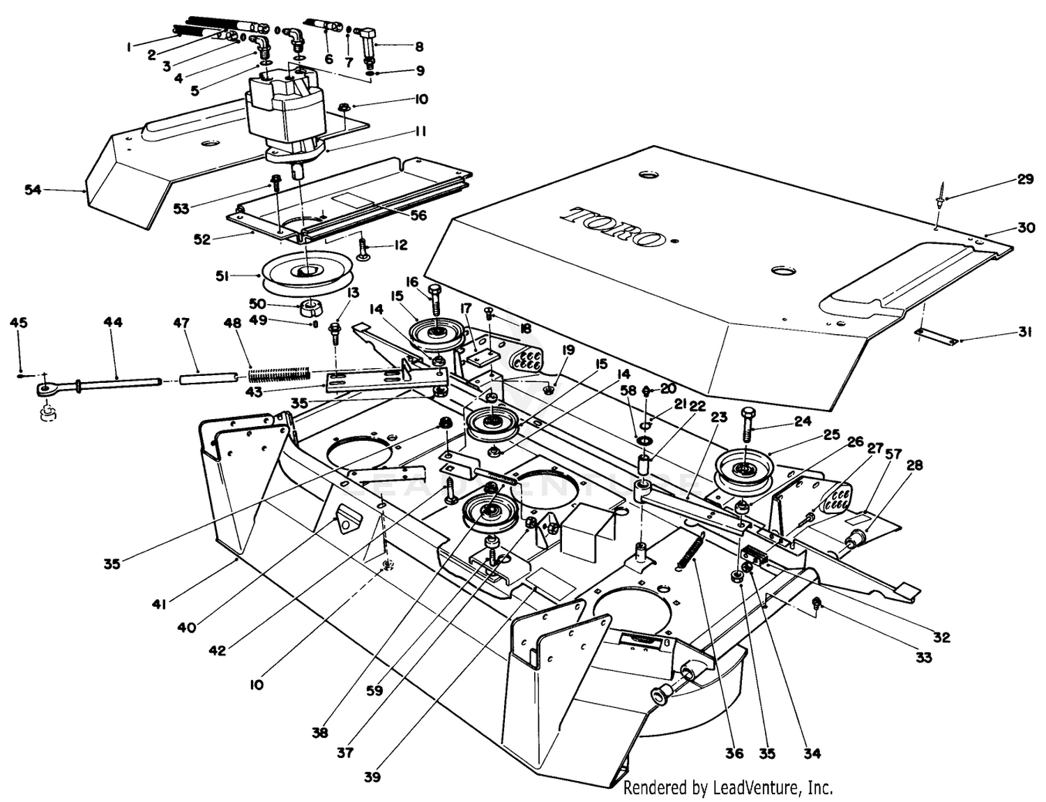 Center Deck Model No. 30592