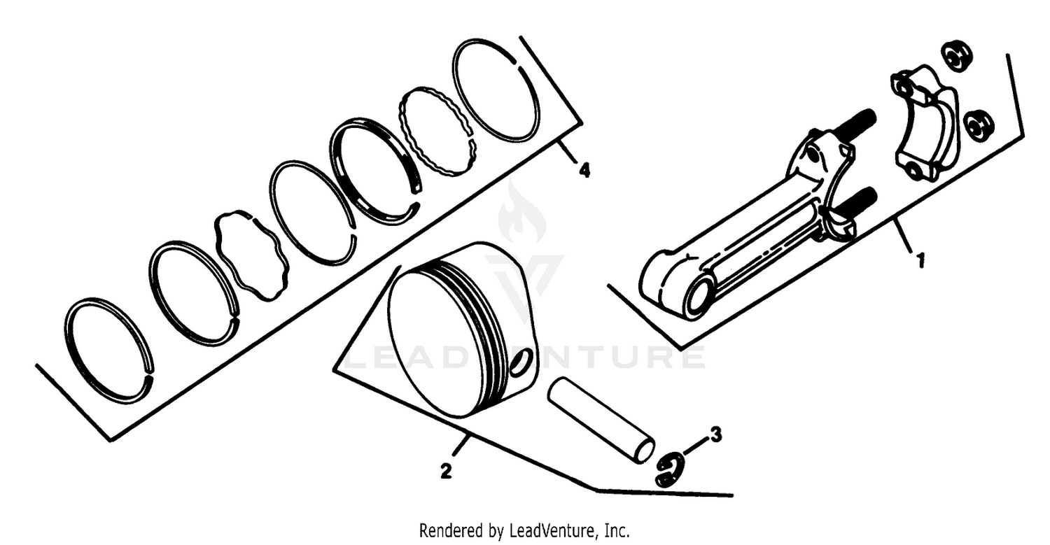 Piston  Rod Kohler Engine Model No. Kt17qs Type No. 24324
