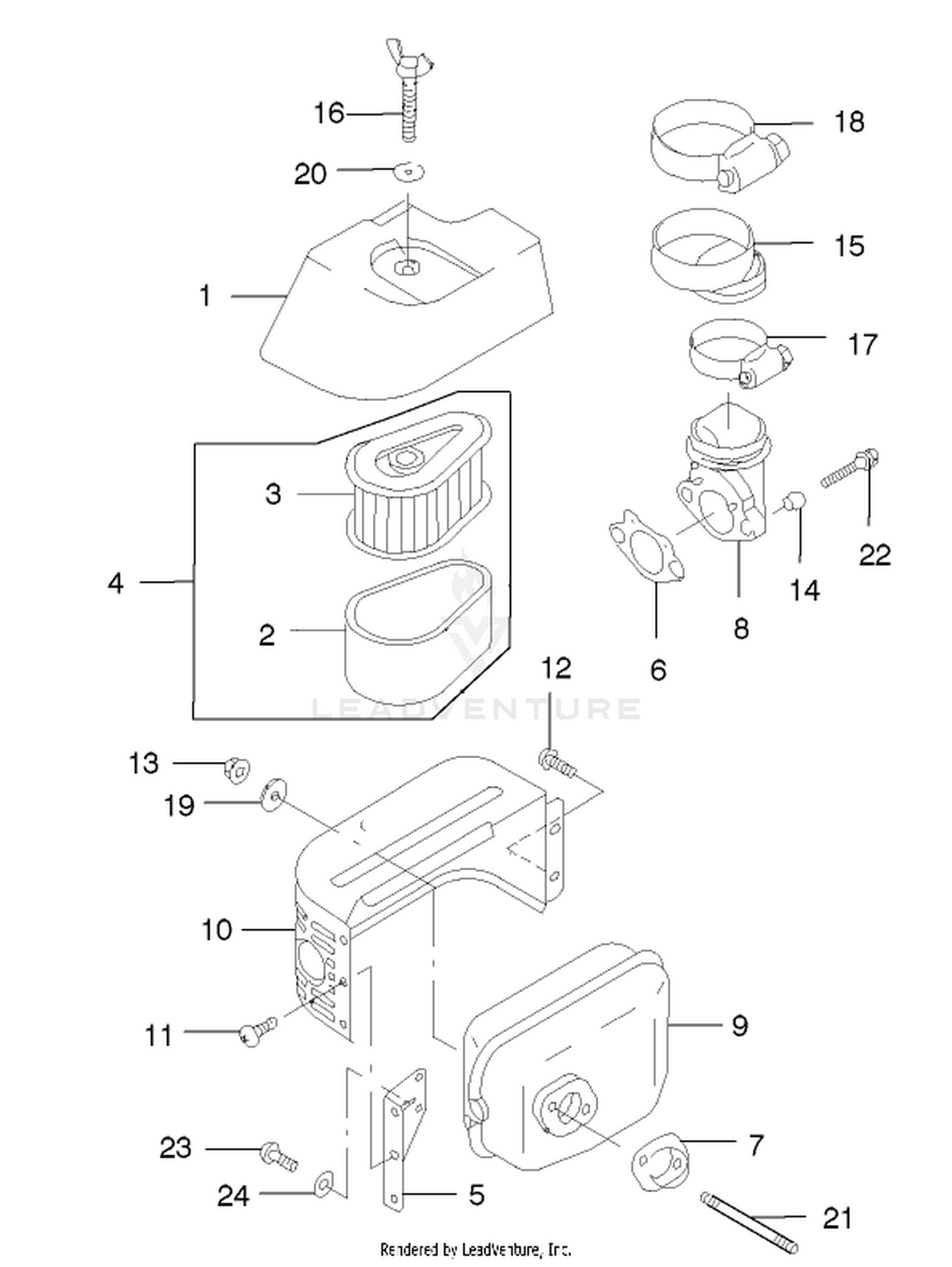 Air Filter/muffler Assembly