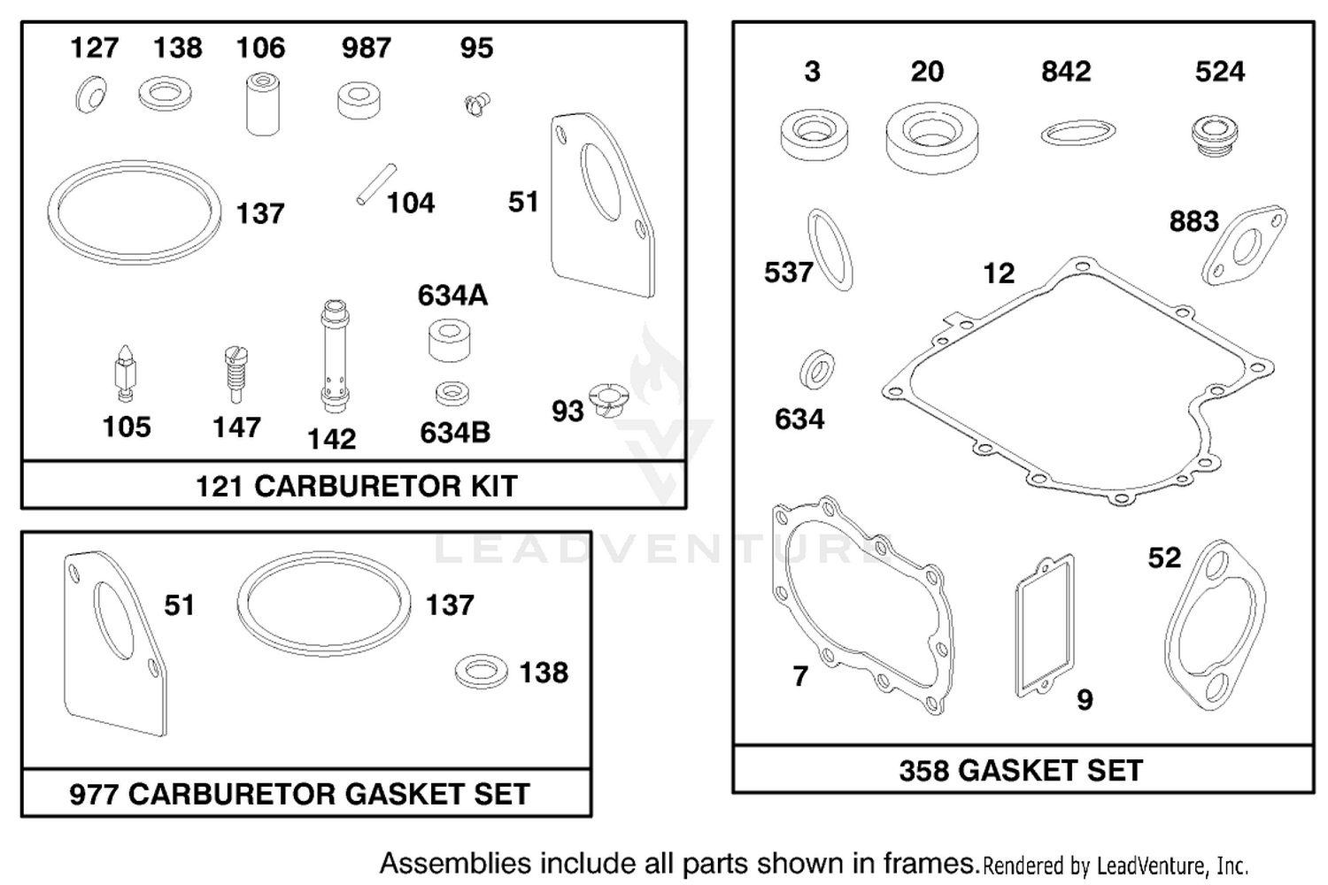 Engine Briggs  Stratton Model 28m707-0127-01 9