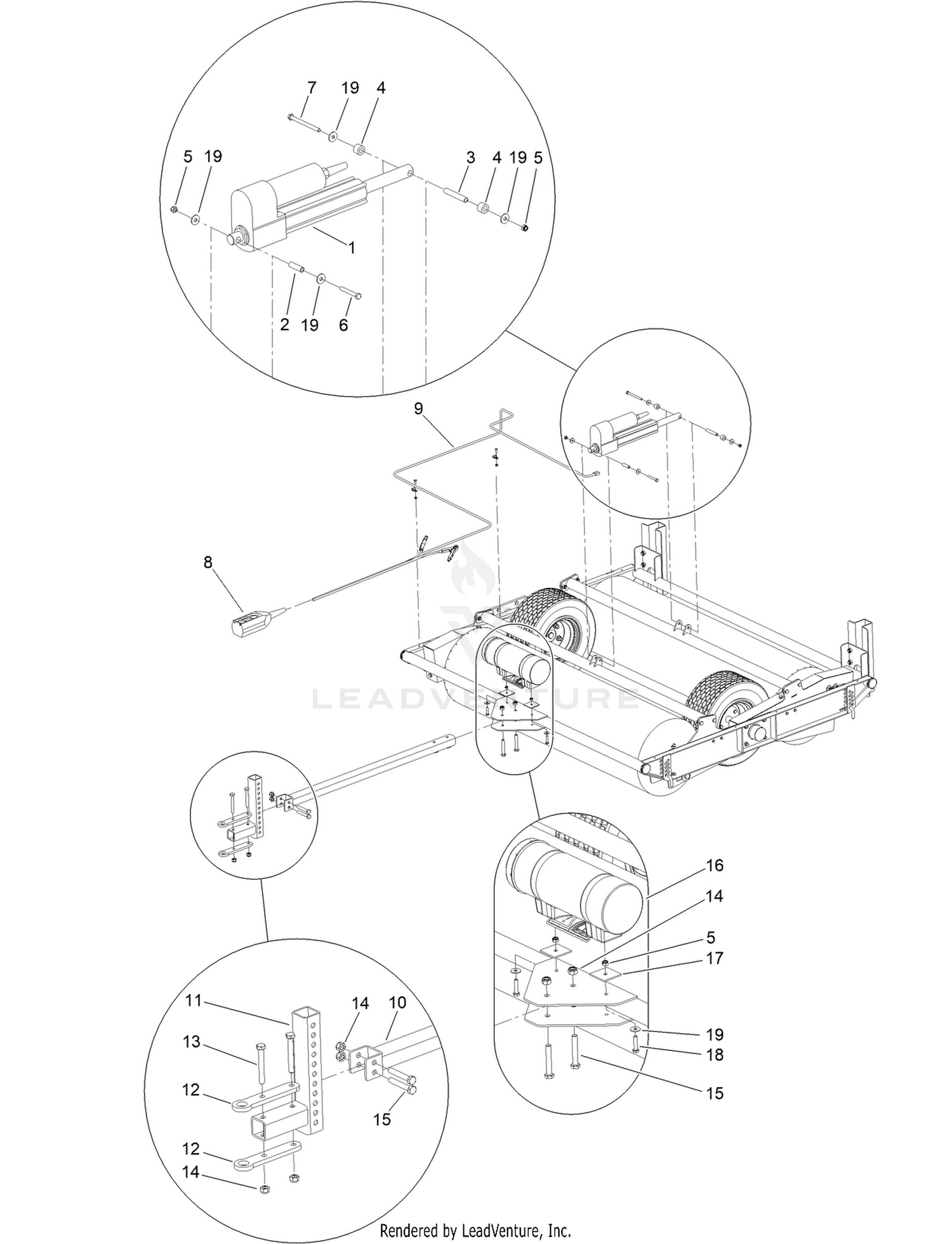 Electrical and Drawbar Assembly