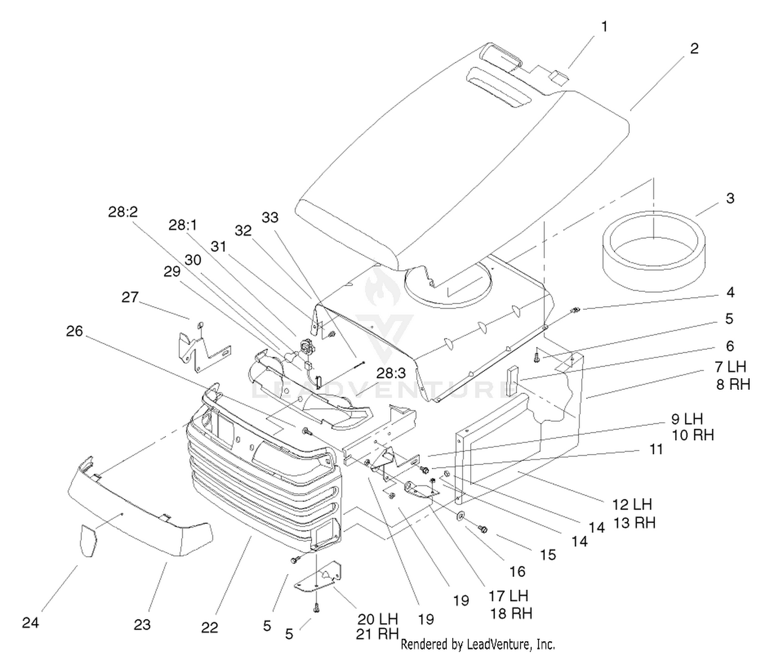 Hood  Grill Assembly