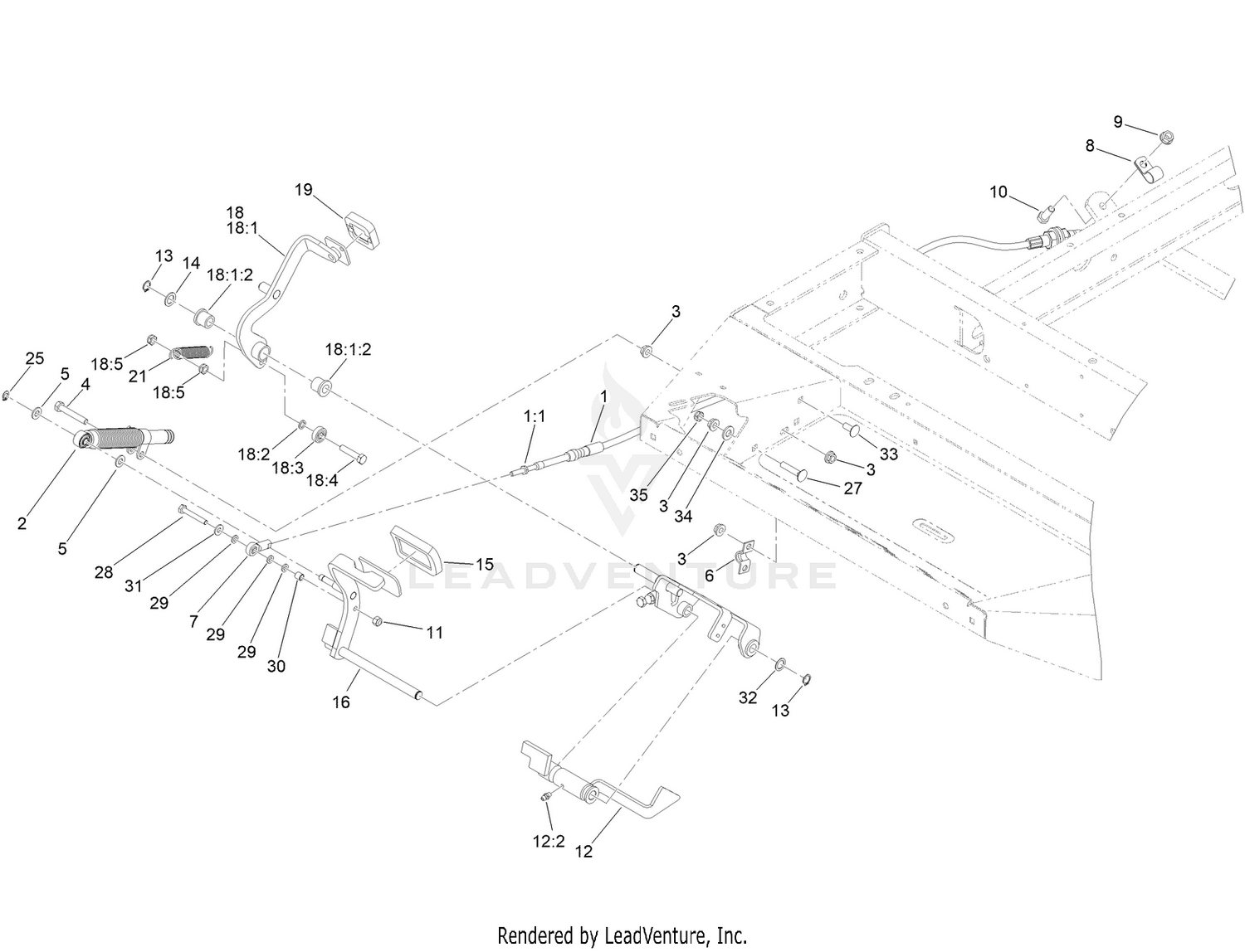 Traction Pedal Assembly