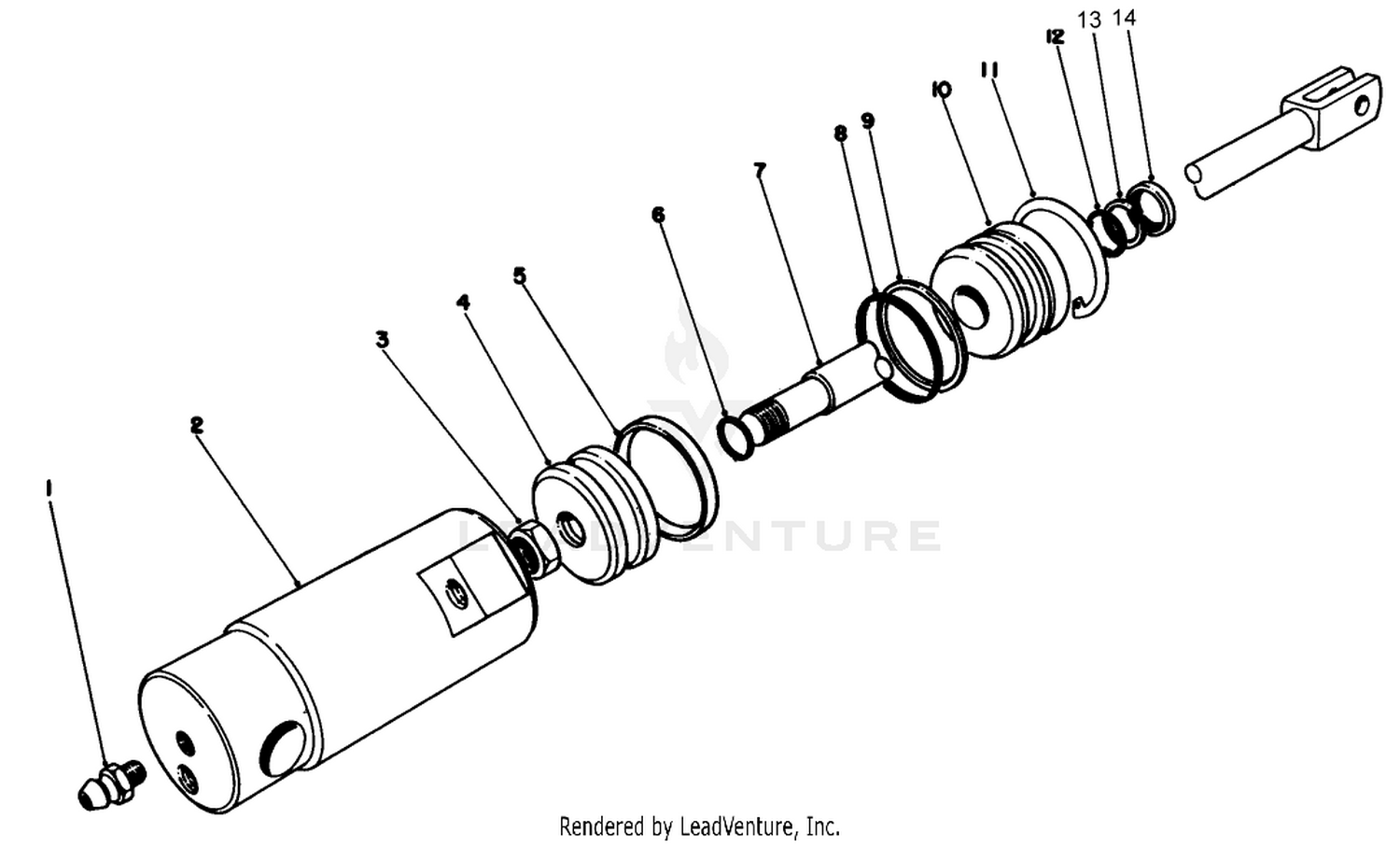 Hydraulic Cylinder-Front No. 51-0120