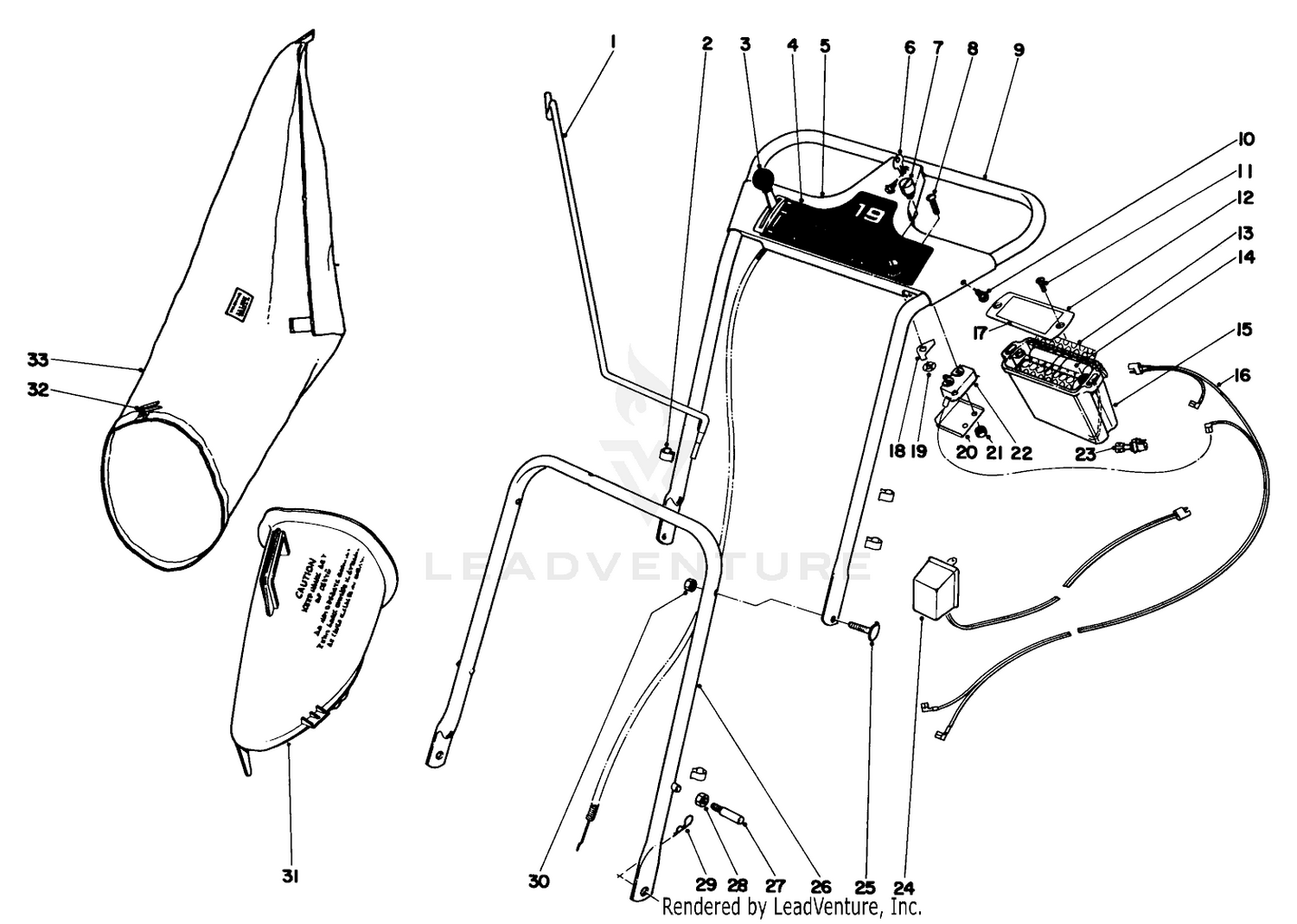 Handle Assembly Model No. 18208