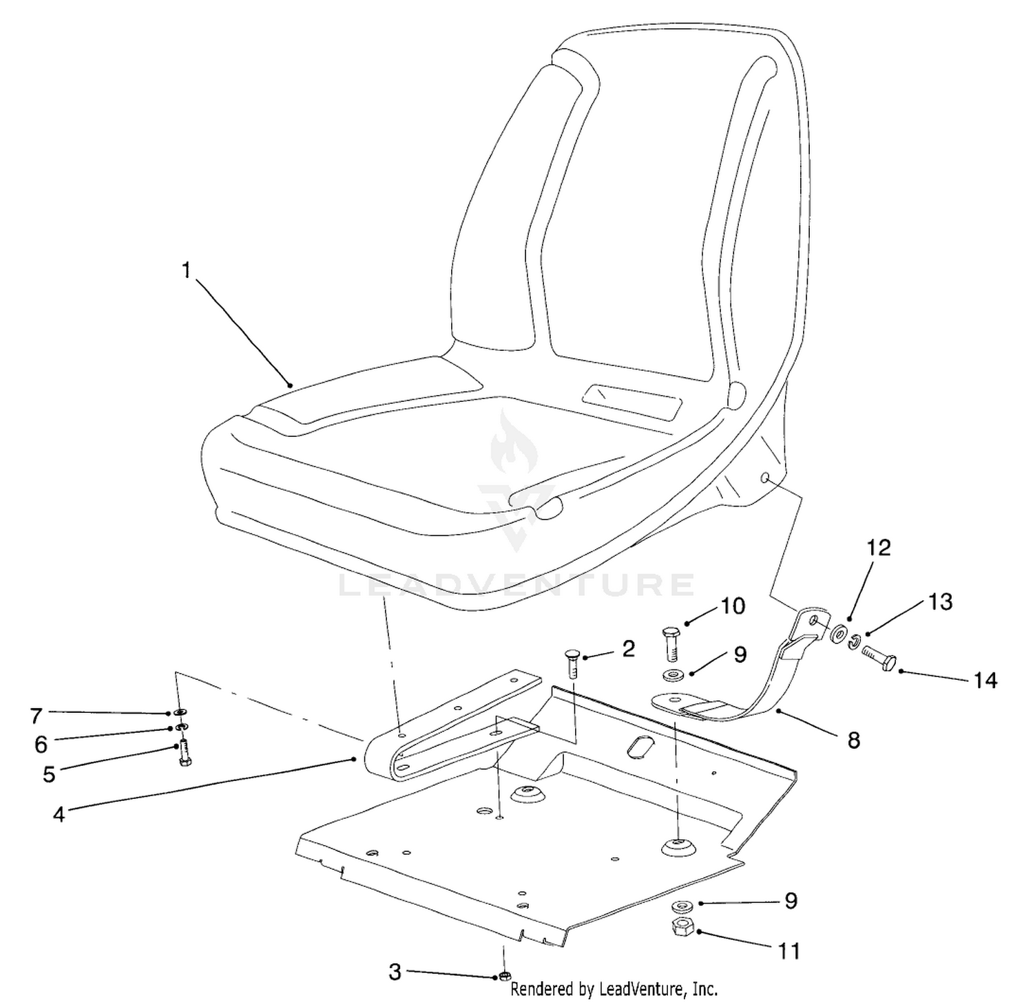 Low Seat Assembly (optional)