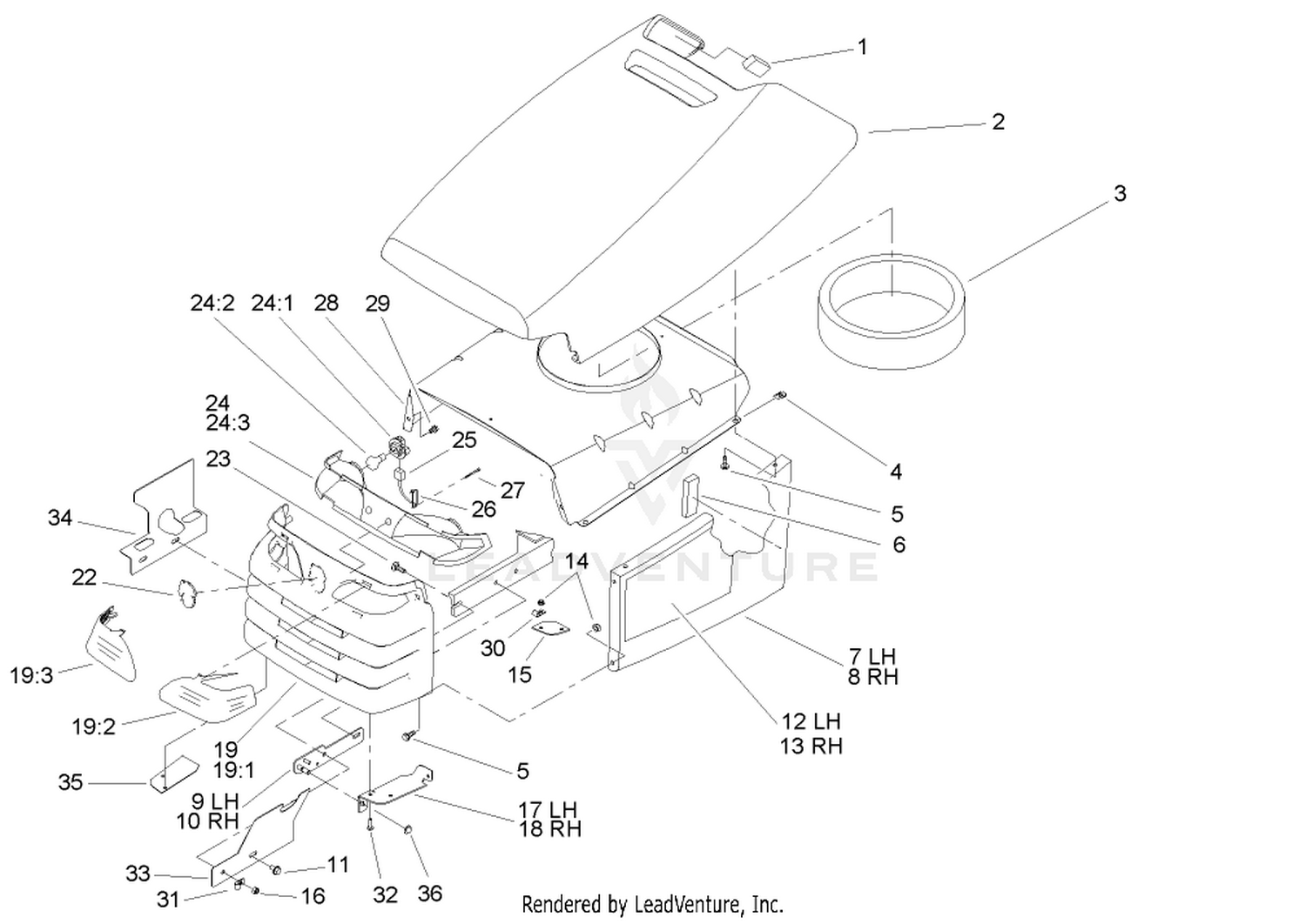 Hood and Grill Assembly