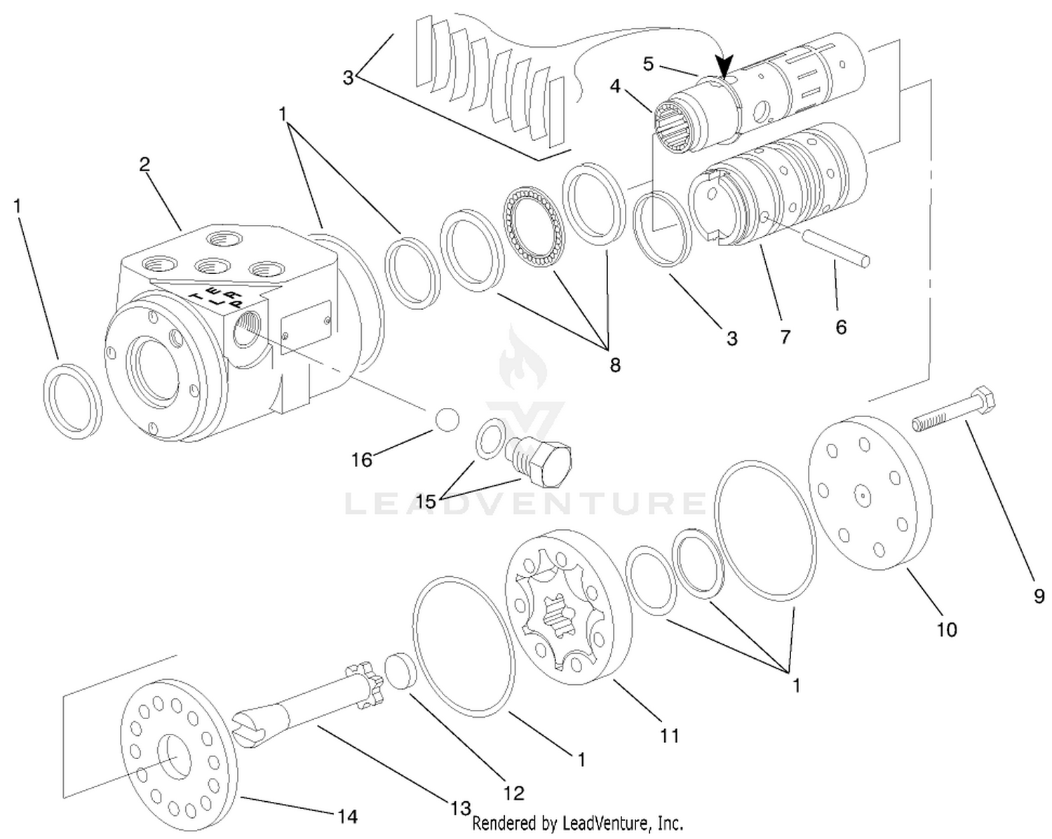Steering Valve Assembly No. 94-9950