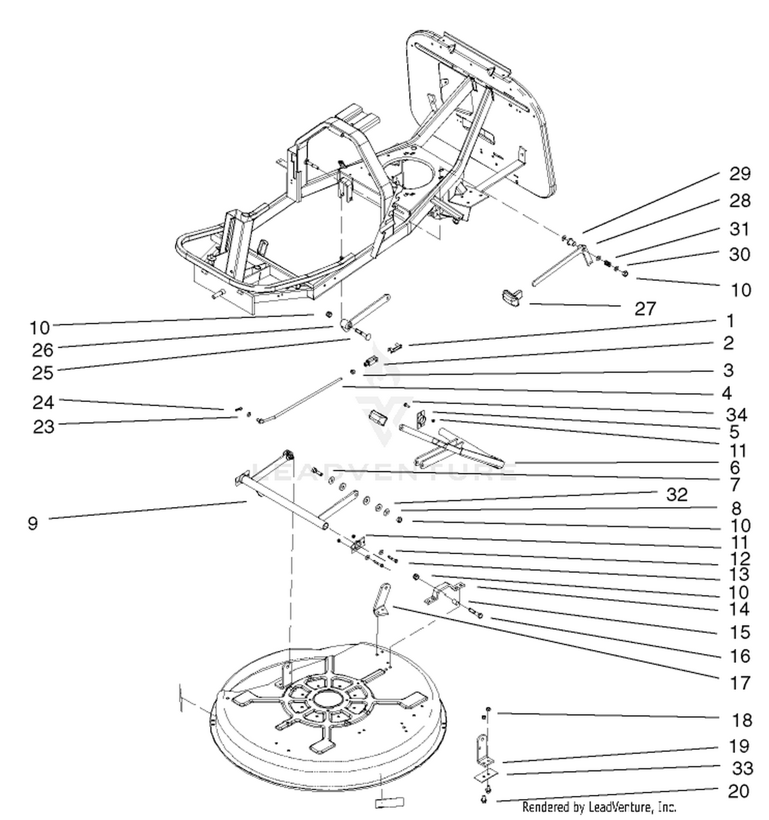 Deck Suspension Assembly