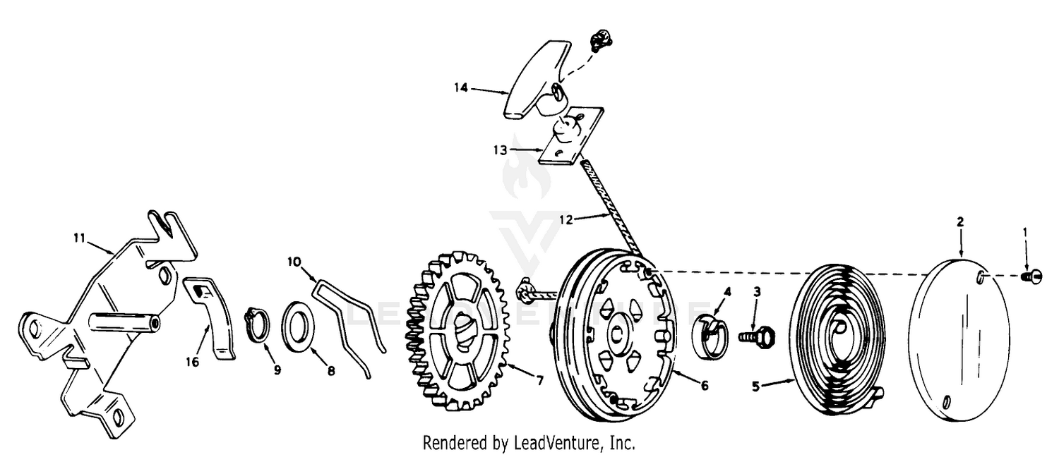 Rewind Starter No. 590450a