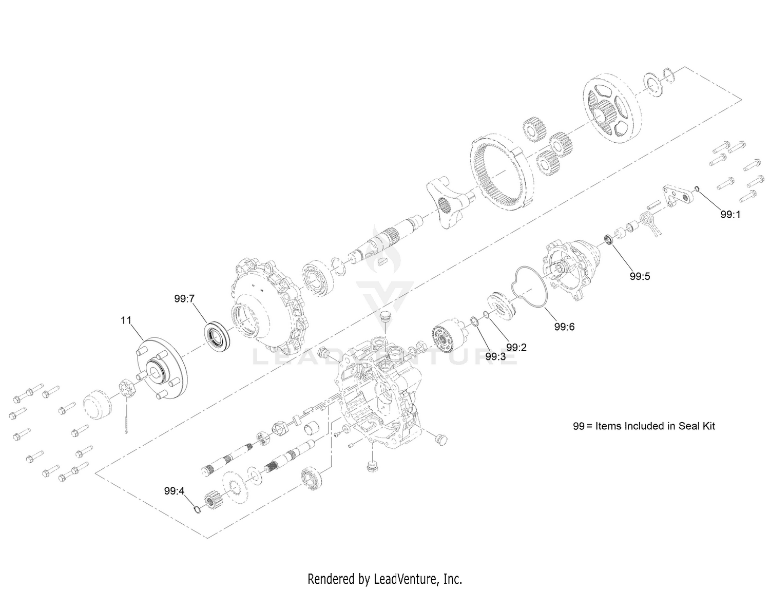 LH Hydraulic Motor Assembly No. 126-8134