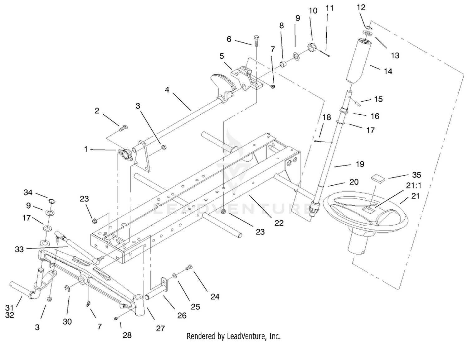 Frame, Axle  Steering System