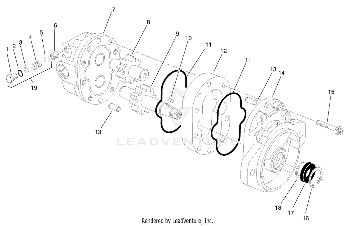 Hydraulic Motor Assembly No. 93-6972