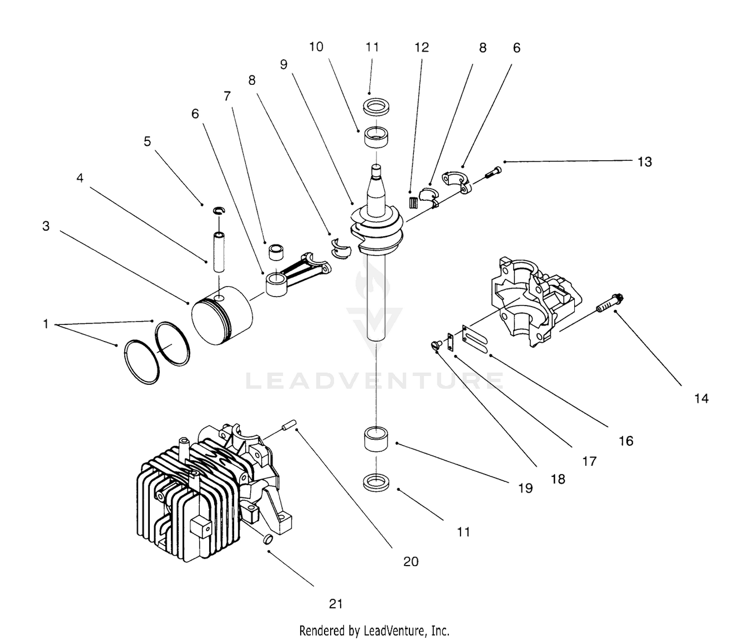 Block Assembly (model No. 20442 Only)