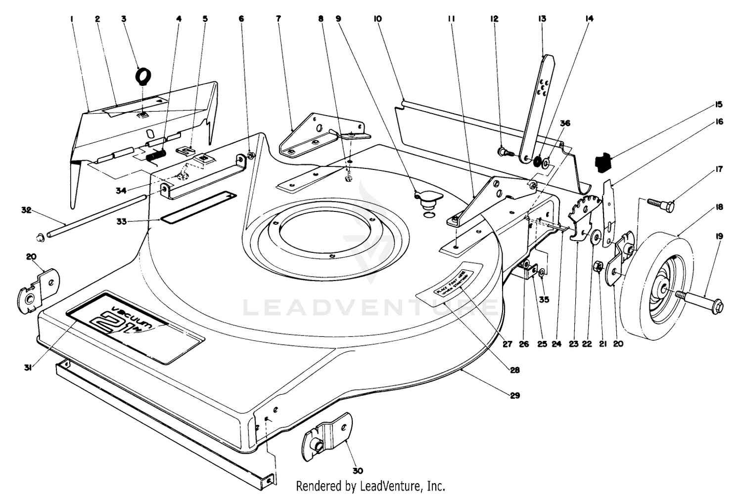 Mower Housing Assembly-Model 16800