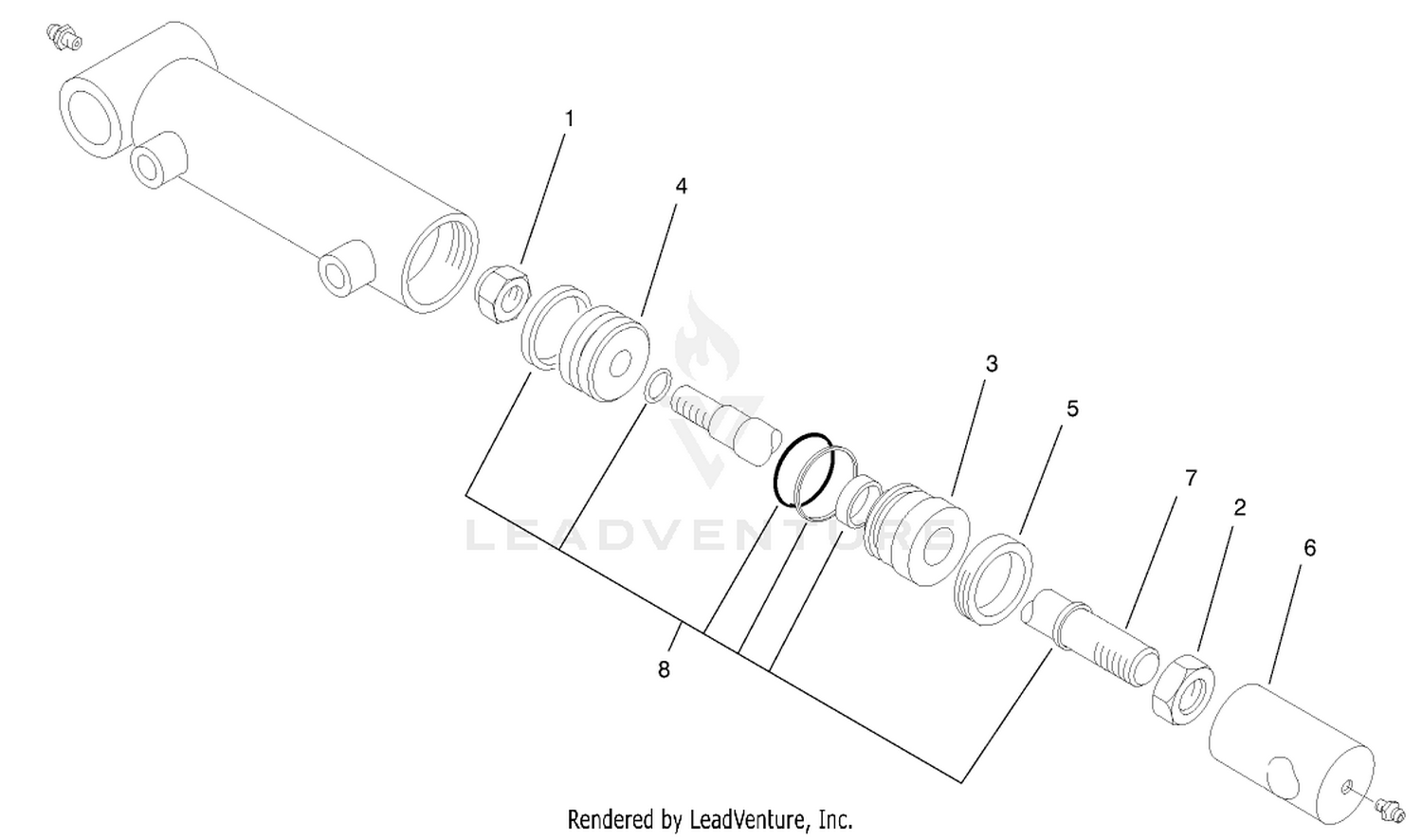 Hydraulic Cylinder Assembly No. 95-8978