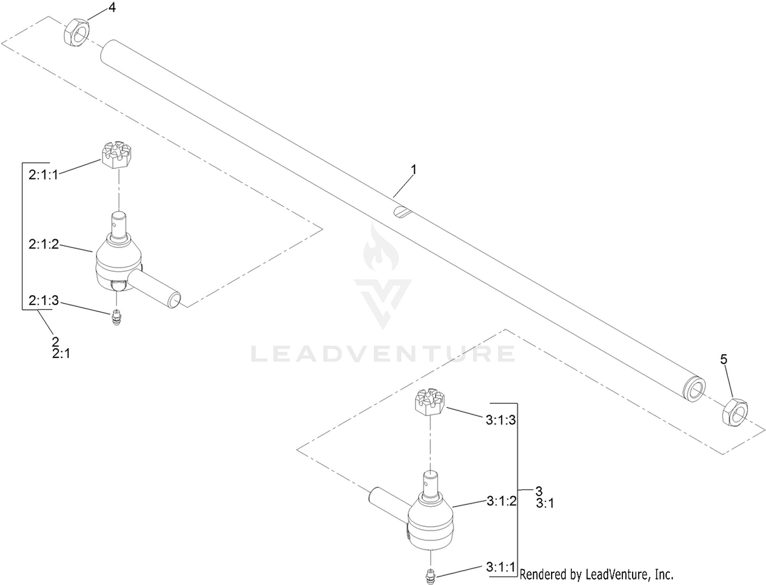 Tie Rod Assembly No. 110-5334-03