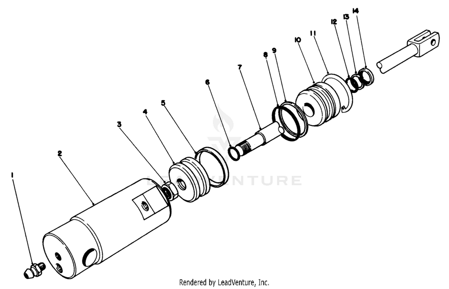 Hydraulic Cylinder-Front No. 51-0120