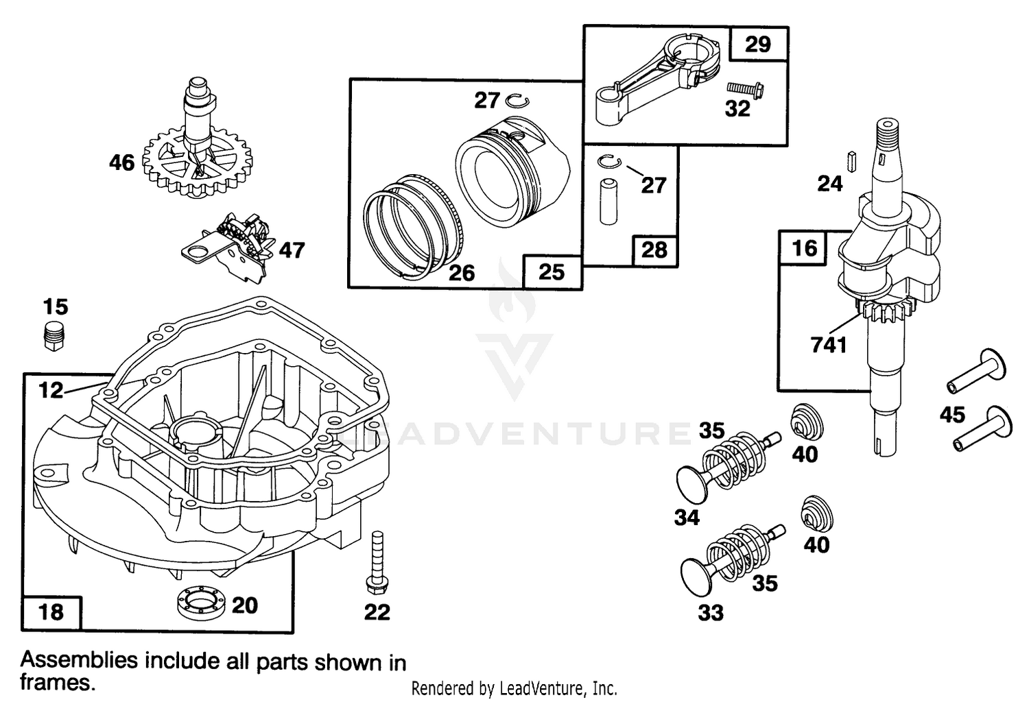 Engine Briggs  Stratton Model 127702-0131-01 2