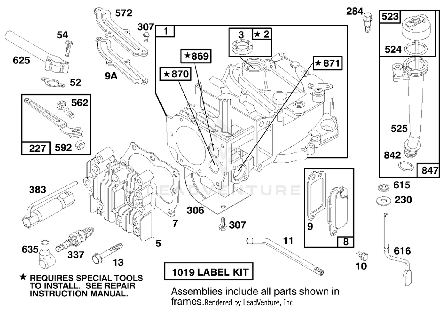 Engine Briggs  Stratton Model 12u802-0639-01