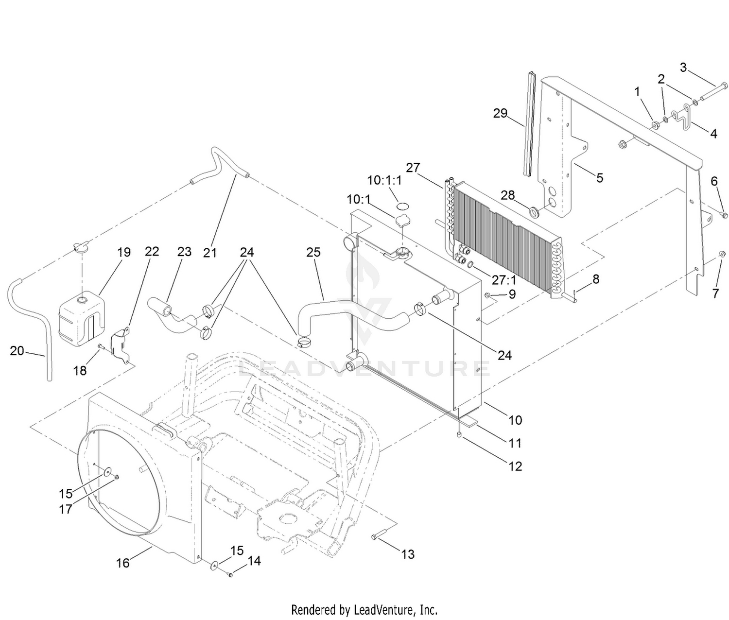Radiator and Oil Cooler Assembly