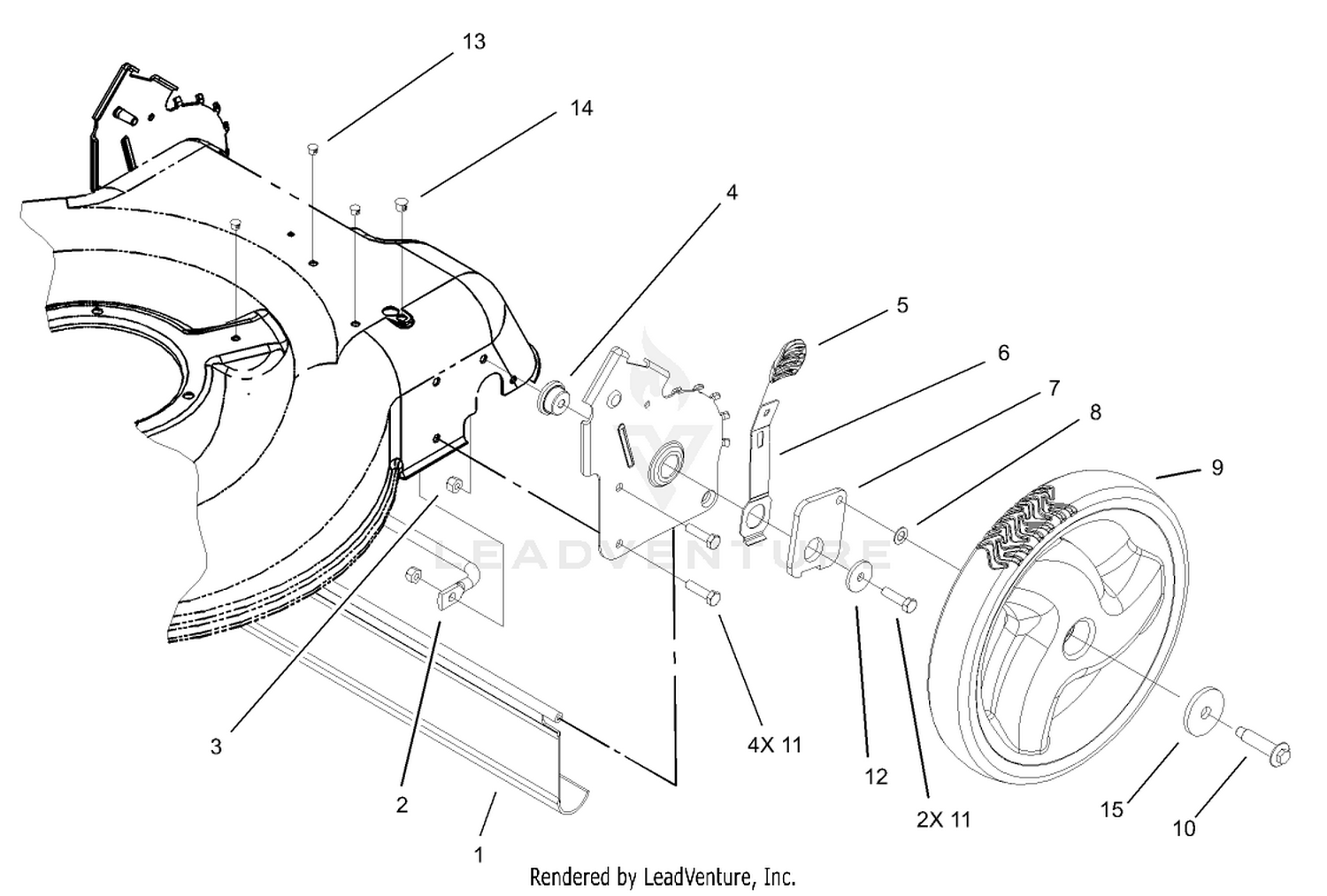 High Wheel Rear Axle Assembly