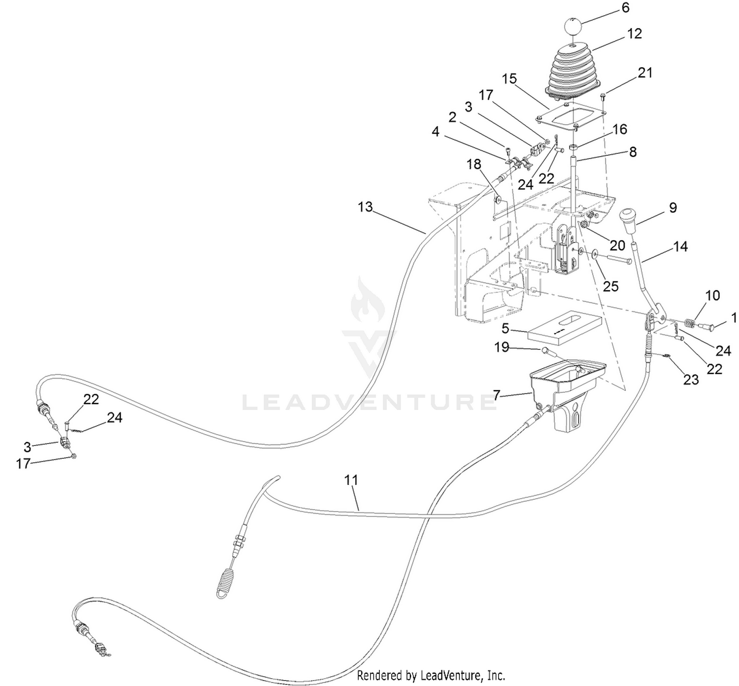 Gear Shift and Drift Lock Control Assembly