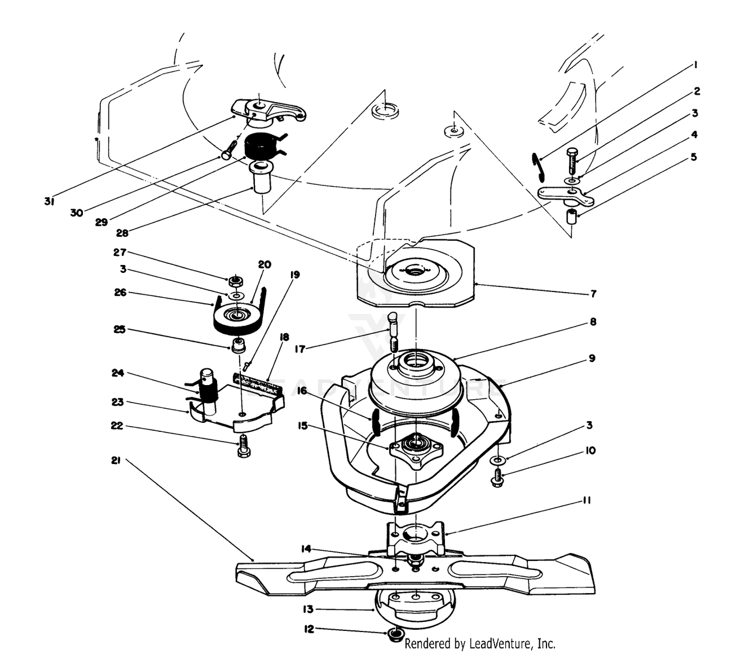 Blade Brake Clutch Assembly