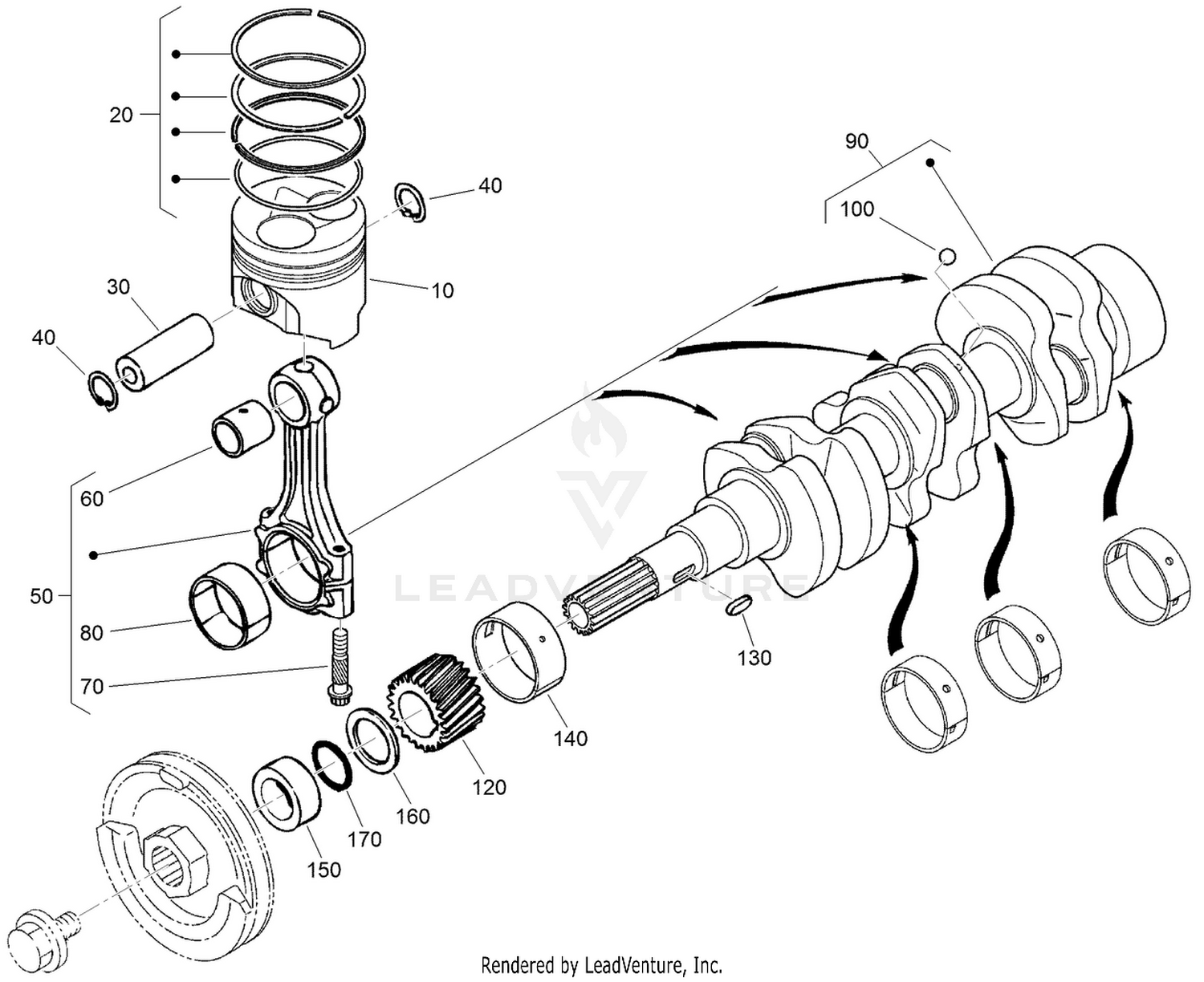 Piston and Crankshaft Assembly