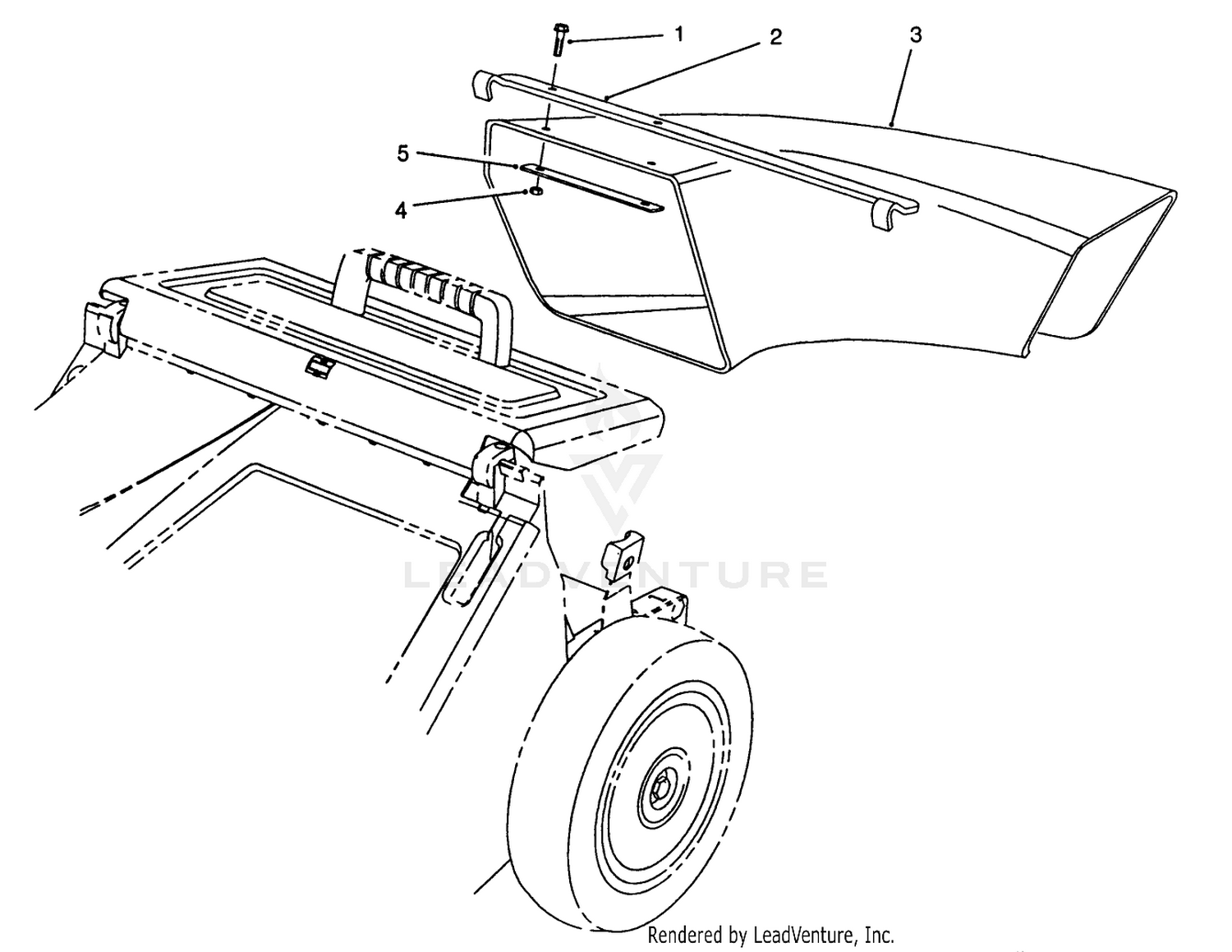 Side Discharge Chute Model No. 59112 (optional)