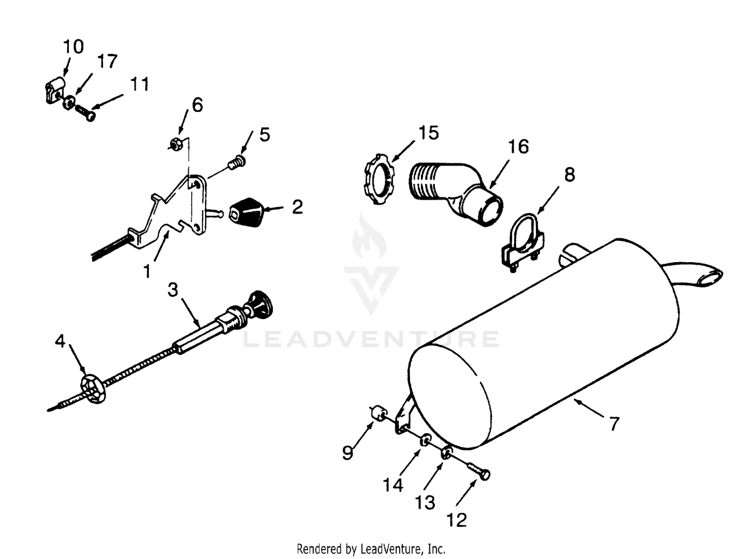 Throttle Choke And Exhaust