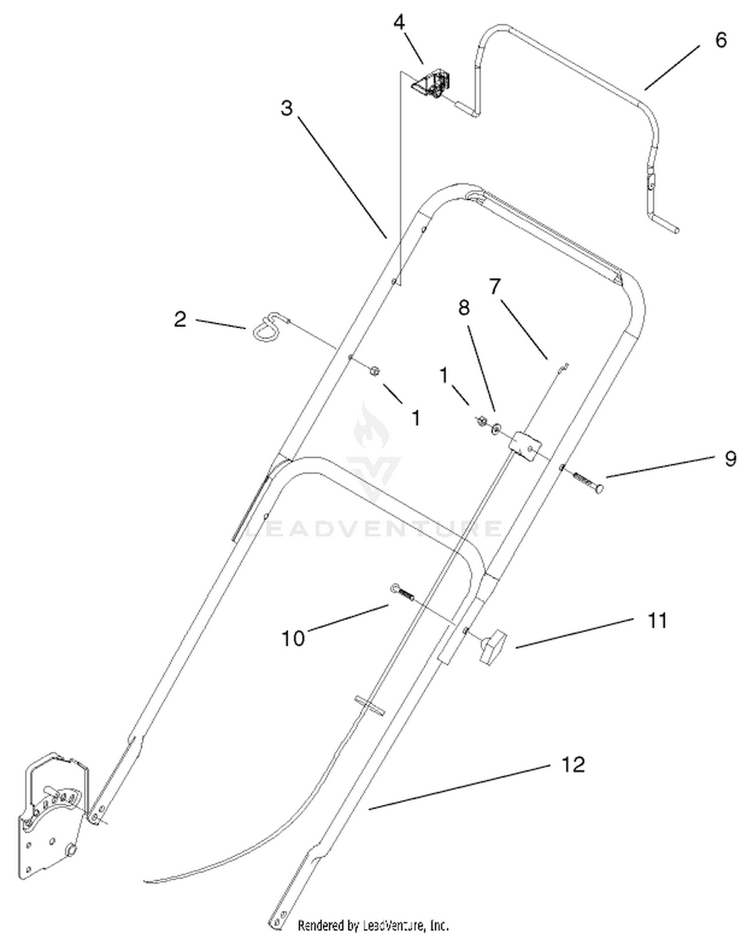 Handle And Controls Assembly