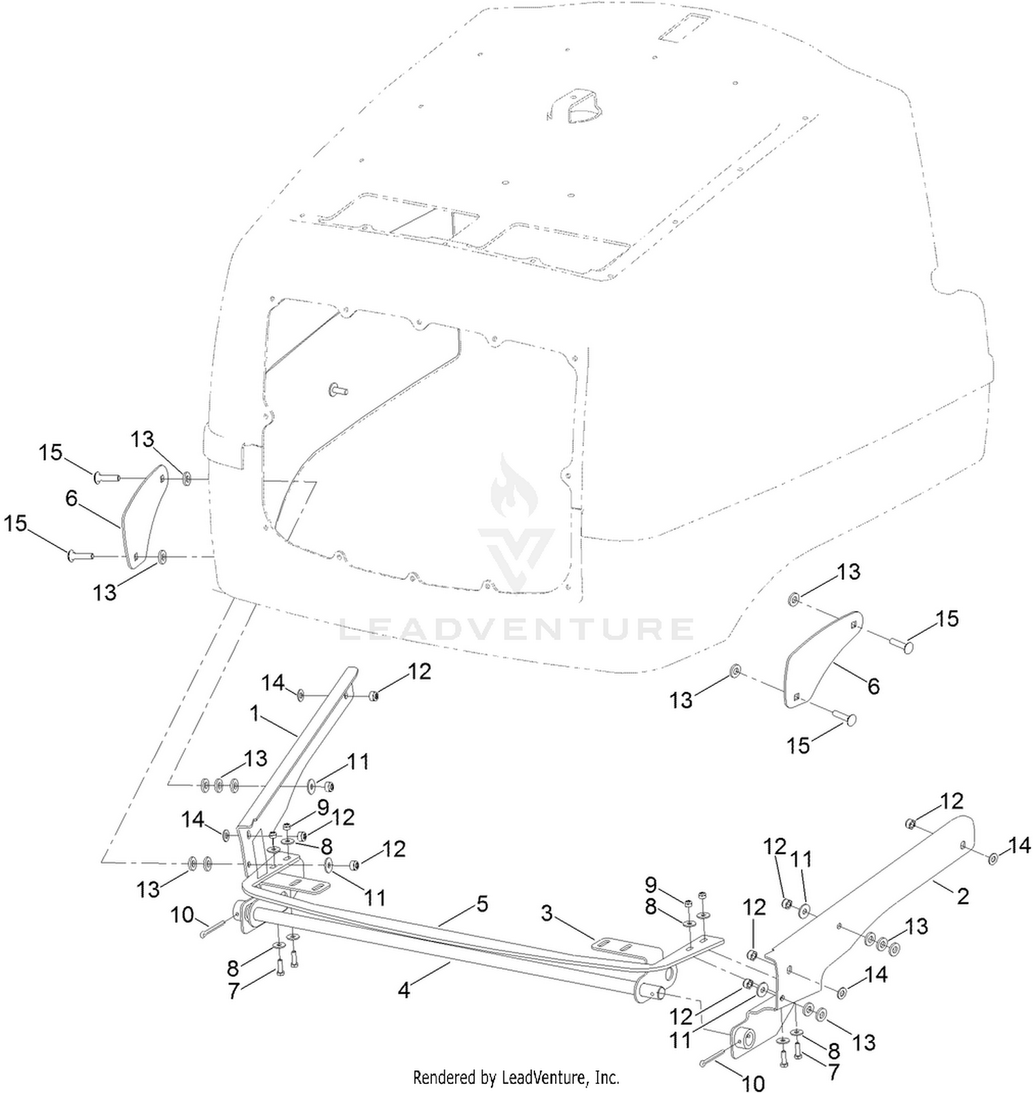 Engine Cover Brace Kit Assembly No. 111-8414