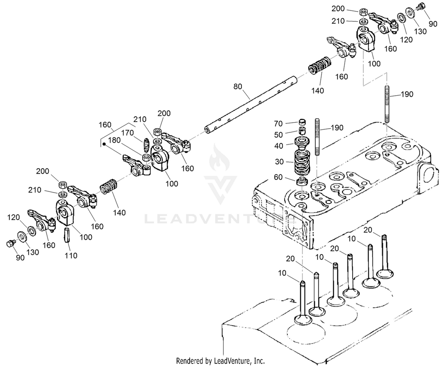 Valve and Rocker Arm Assembly