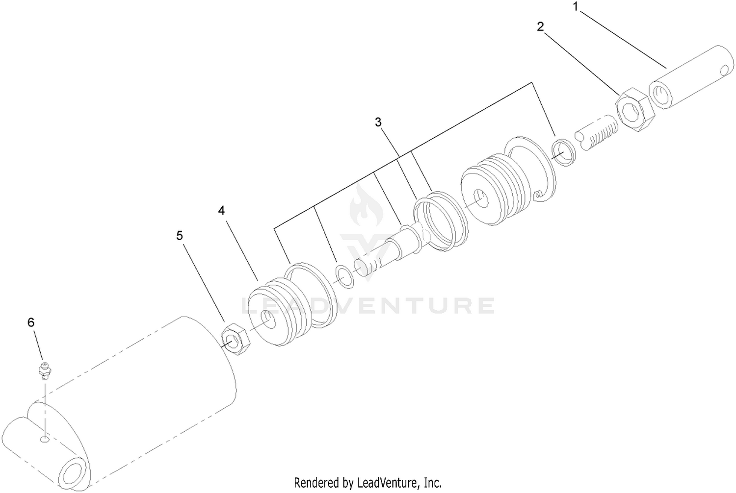 Hydraulic Cylinder Assembly No. 93-6869