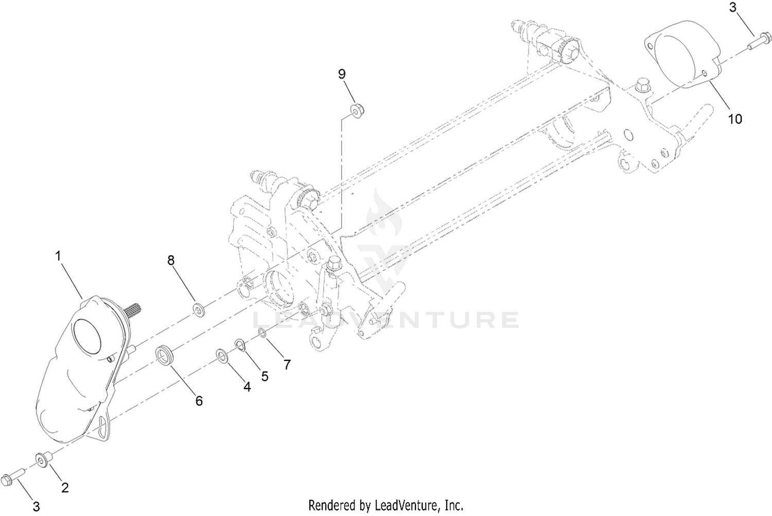 Reel Drive Box and Weight Assembly