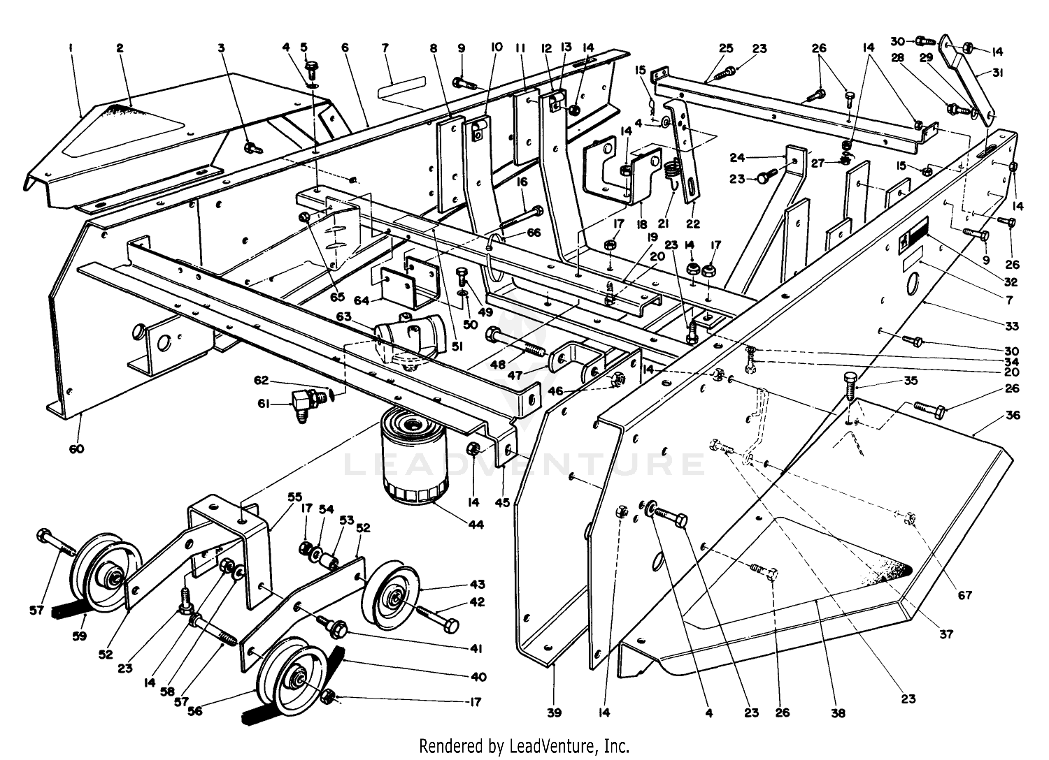 Frame  Jackshaft Assembly
