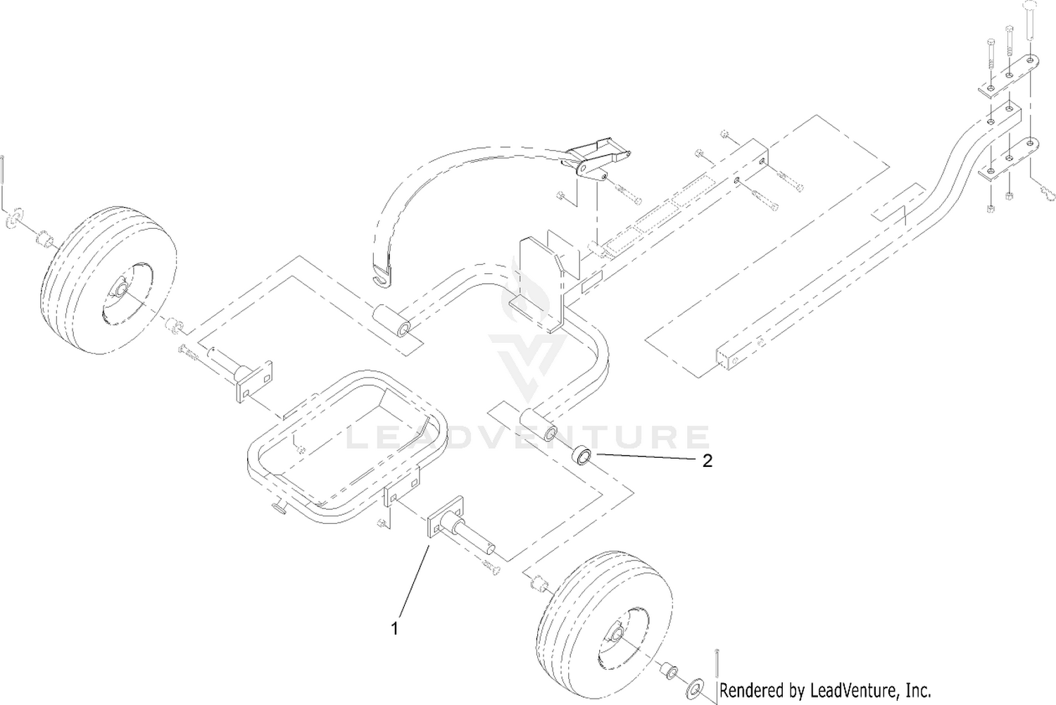 Right Axle Replacement Kit Assembly