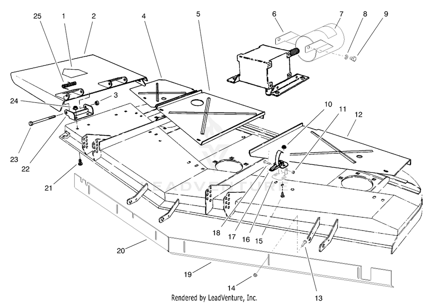 Cover  Deflector Assembly