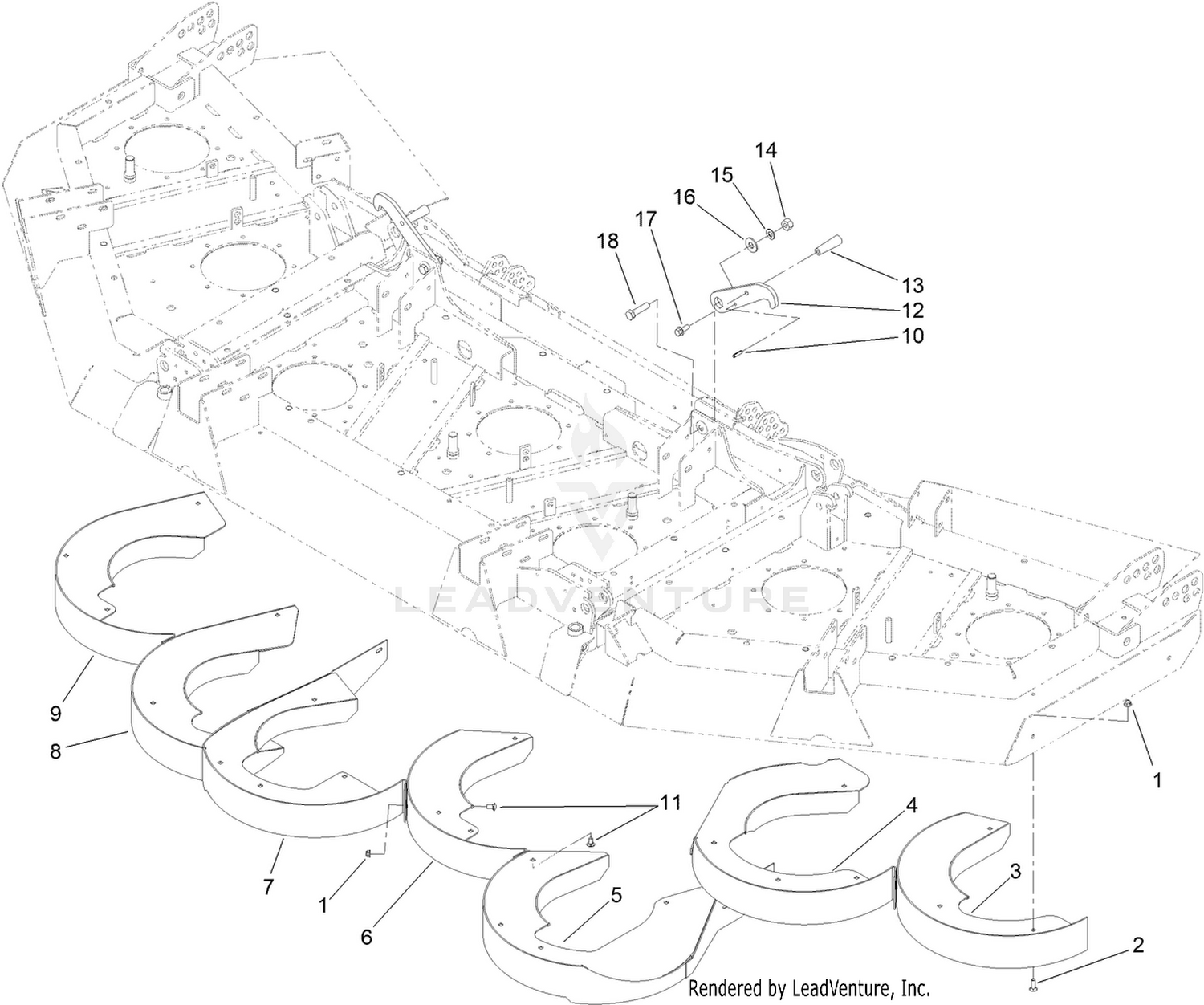 Rear Discharge Baffle Assembly