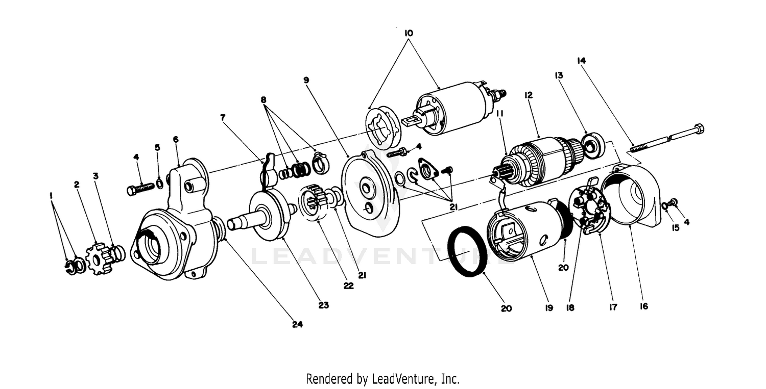 Starter Motor Assembly No. 51-7590