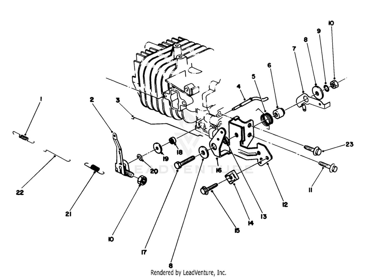 Governor Assembly (engine Model No. 47pm1-2)(serial No. 2000001-2005000)