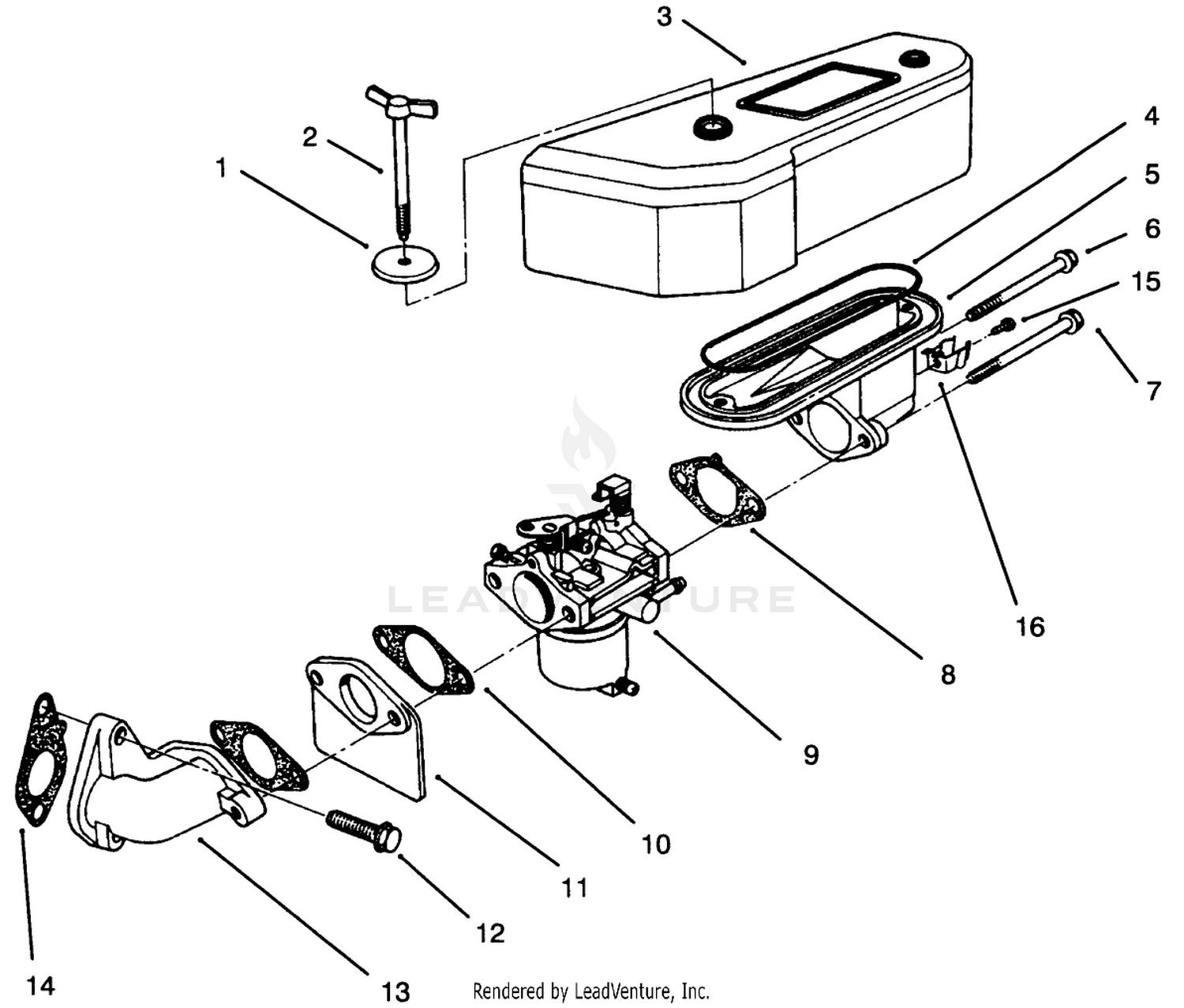 Air Cleaner  Carburetor Assembly